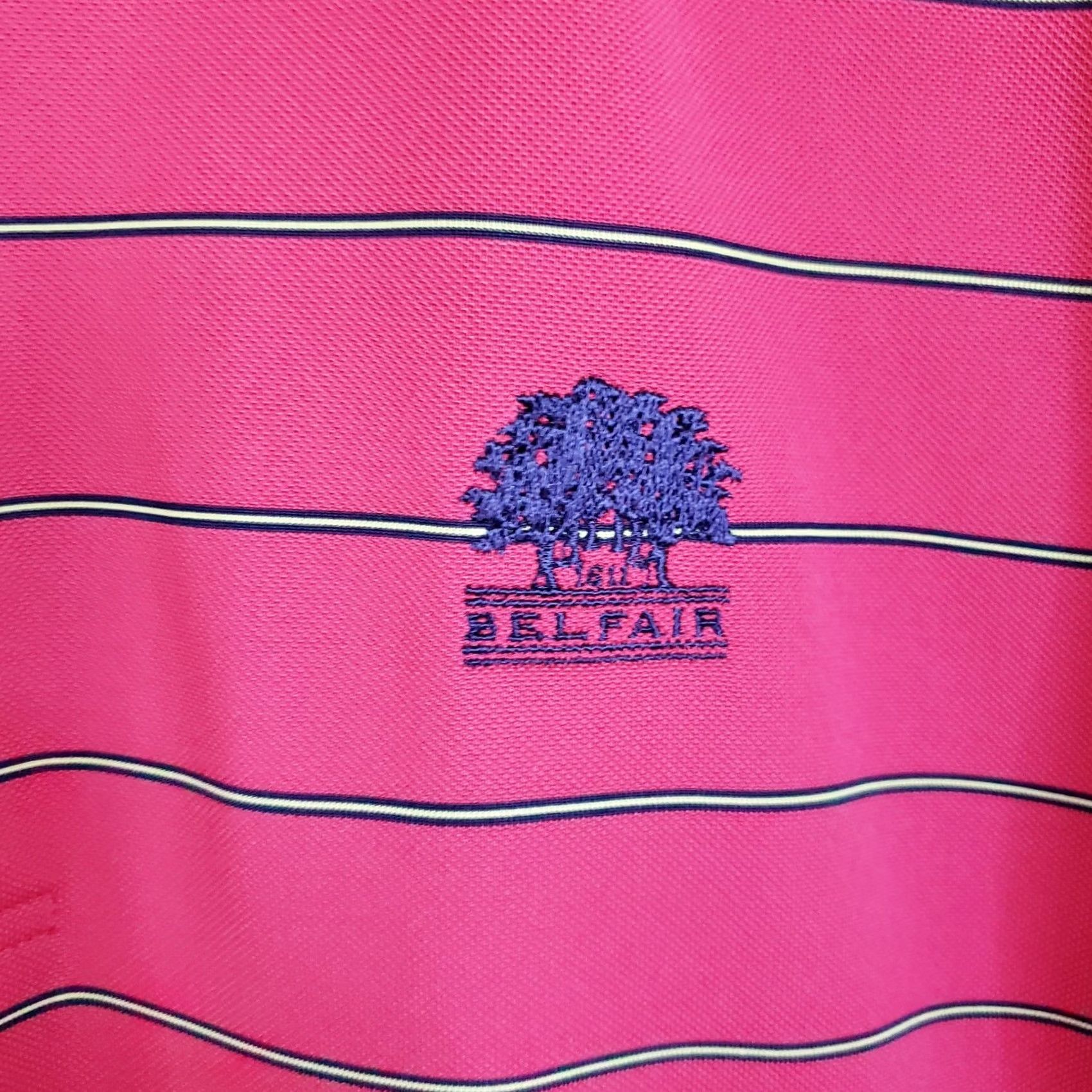 Vintage Donald Ross Polo Shirt M Pink Striped Golf Polo SS Men Size US M / EU 48-50 / 2 - 5 Thumbnail