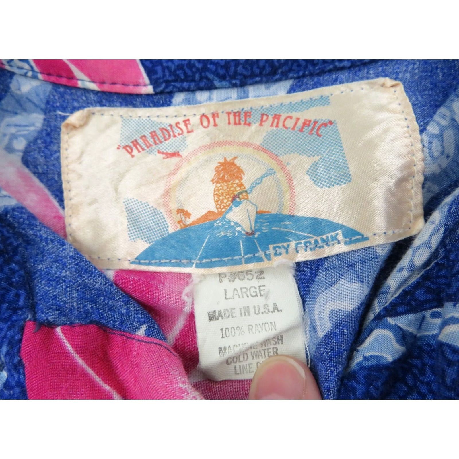 Vintage VINTAGE American Vintage Birds of Paradise Hawaiian Shirt Men’s Large Blue Floral Rayon Button-Up Short Sleeve Collared Shirt Size US L / EU 52-54 / 3 - 5 Thumbnail