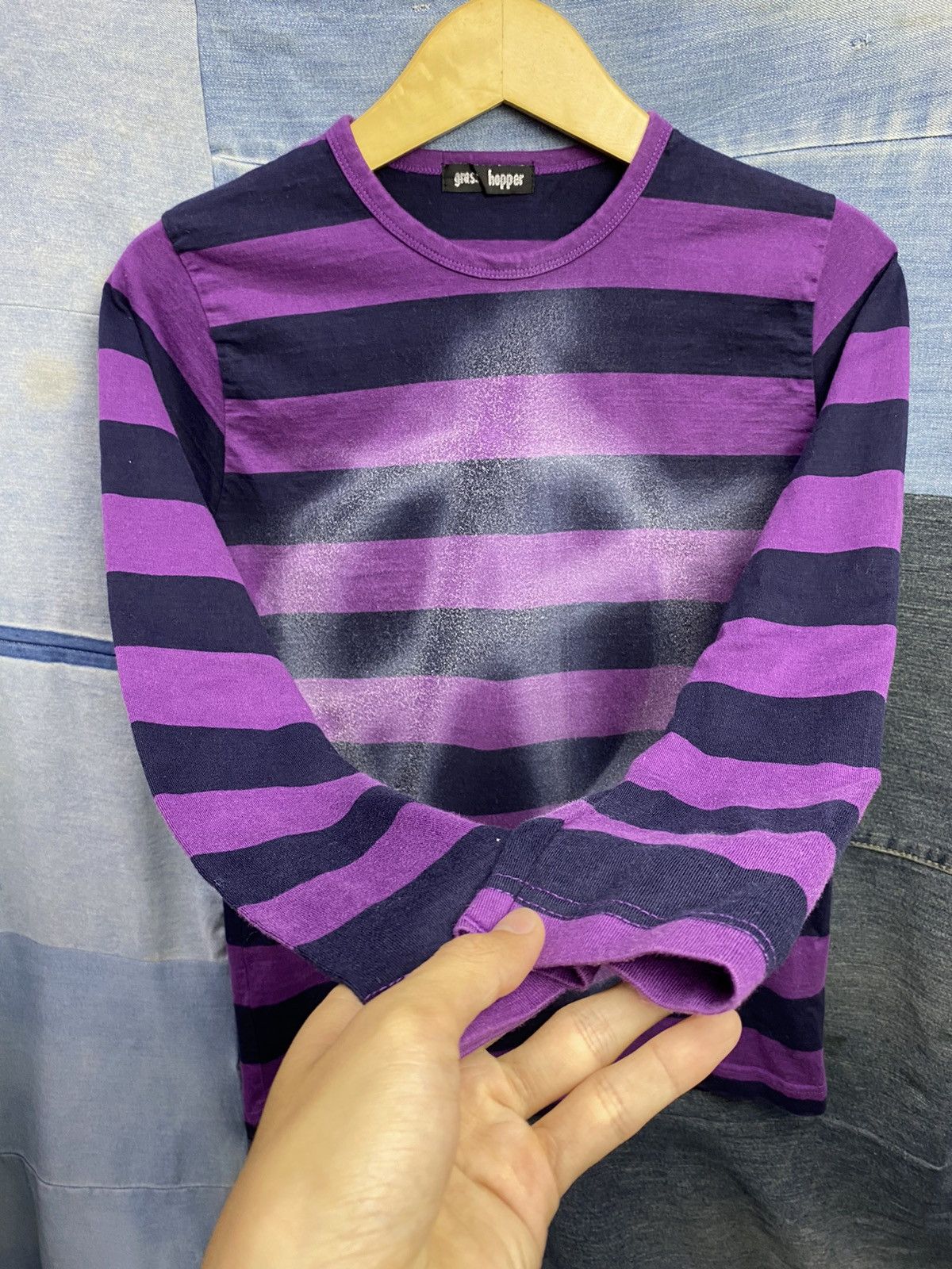Hysteric Glamour × If Six Was Nine × Japanese Brand undefined gross hopper peace stripe longsleeve Size US S / EU 44-46 / 1 - 7 Thumbnail