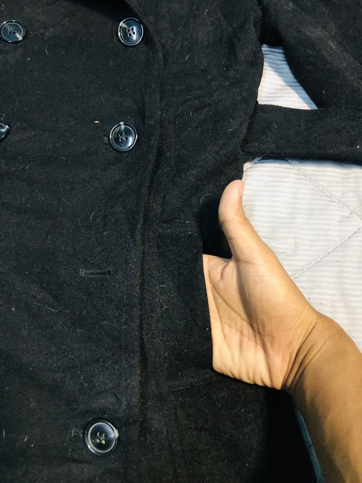 Japanese Brand Clumzy Double Brested Long Jacket (24) Size US S / EU 44-46 / 1 - 10 Thumbnail