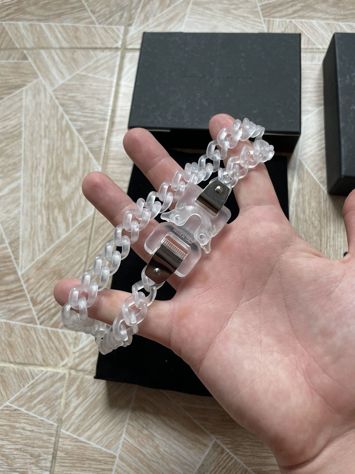 1017 ALYX 9SM Rare Designer Y2K 1017 ALYX 9SM Transparent Chain Necklace Size ONE SIZE - 4 Thumbnail