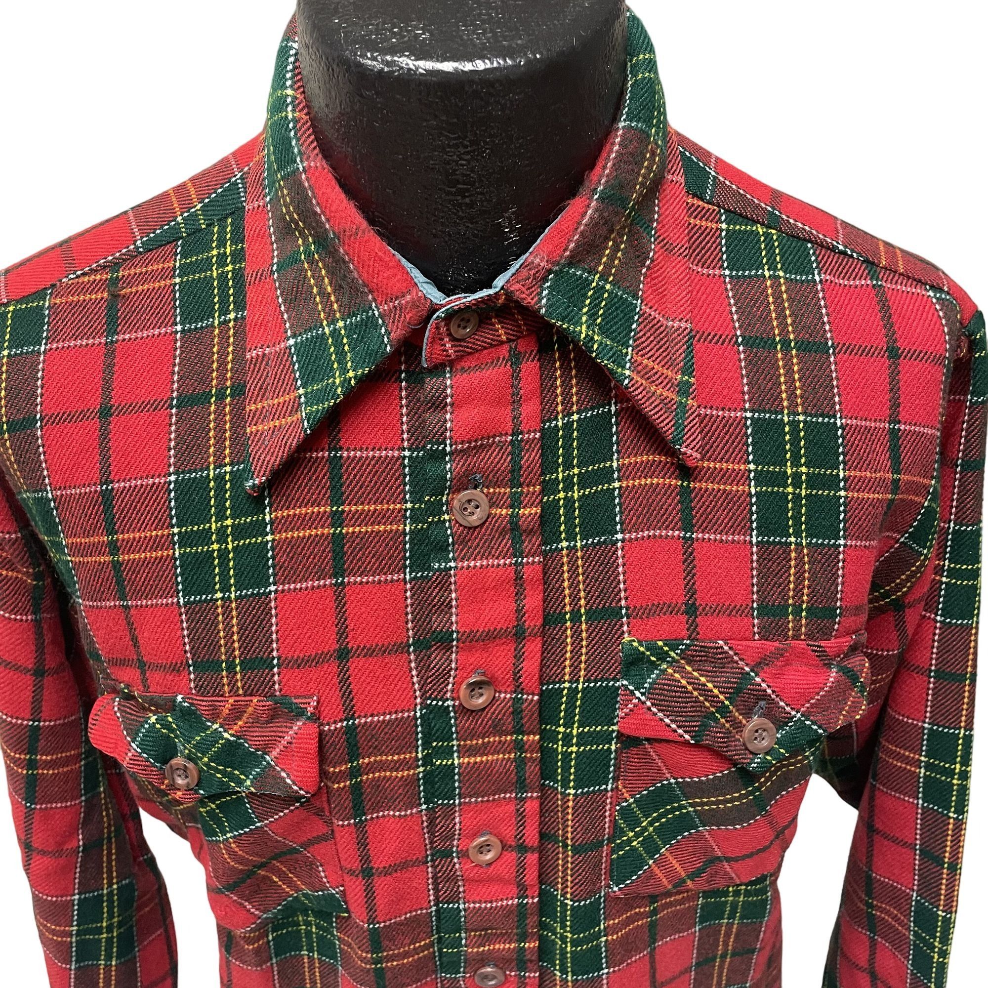 Other Vtg Bud Berma Red Green BUFFALO CHRISTMAS PLAID Flannel Size US XL / EU 56 / 4 - 2 Thumbnail