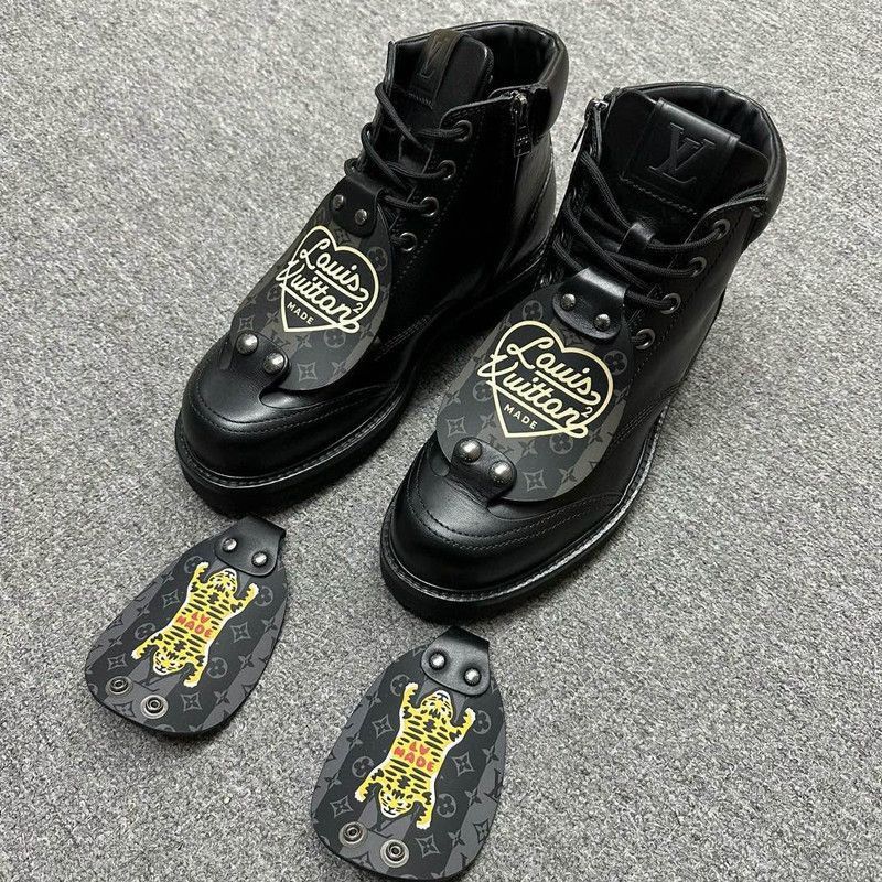 Louis Vuitton Nigo x Louis Vuitton Black Outdoor Boots -2508 Size US 8 / EU 41 - 8 Thumbnail