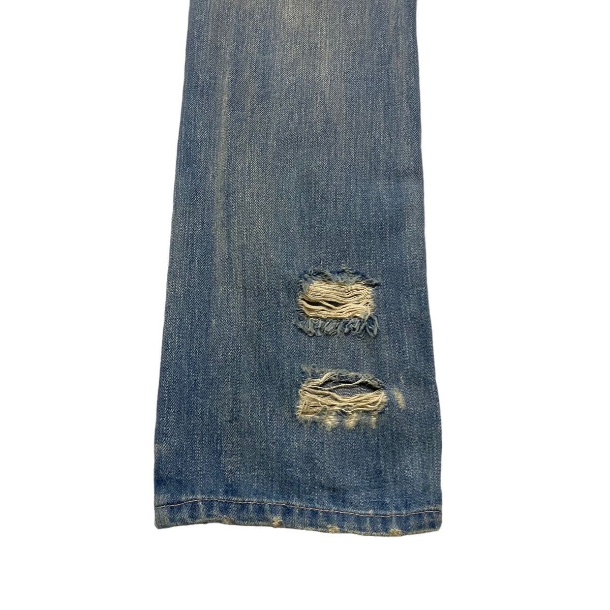Japanese Brand CRAZY TRIBE Denim Thrashed Jeans Size US 31 - 15 Thumbnail