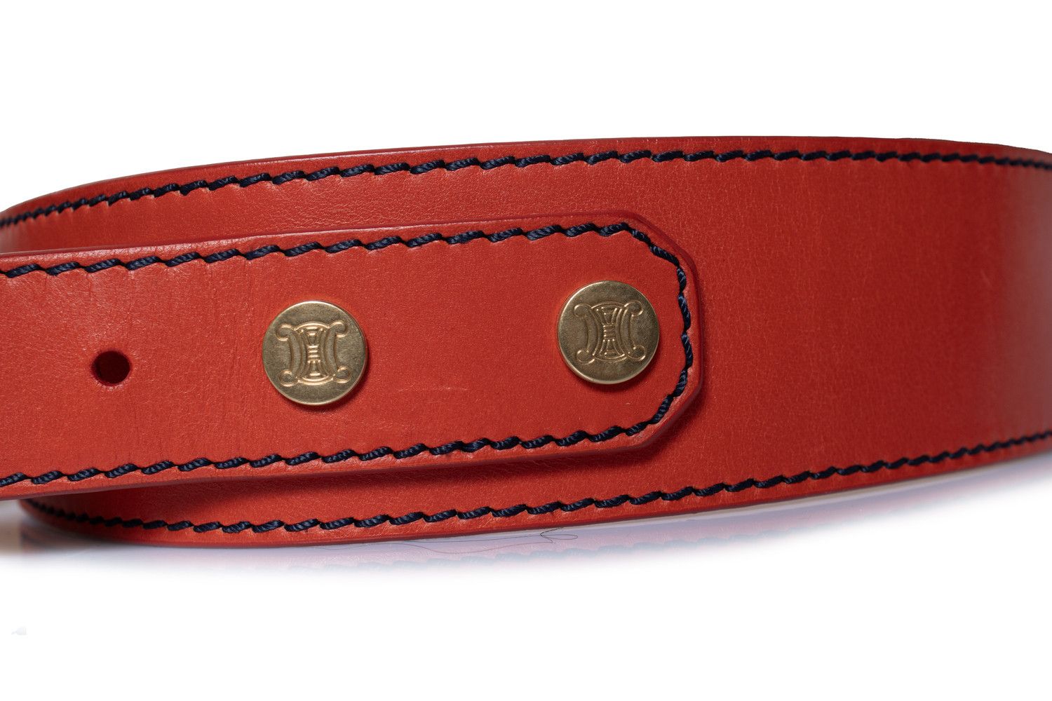 Celine Celine, red leather waist belt Size ONE SIZE - 5 Thumbnail