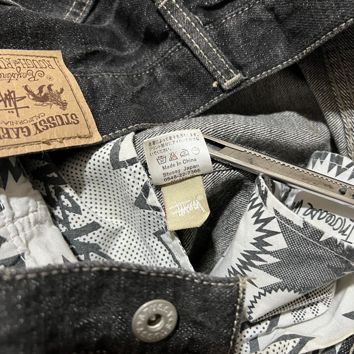Stussy Y2K Stussy Rough&Rugged Relaxed Distressed Denim Jeans Size US 32 / EU 48 - 8 Thumbnail