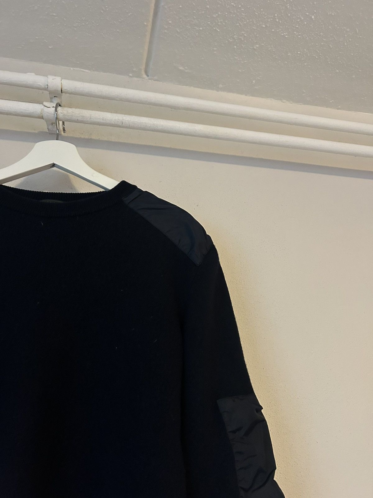 Prada Prada Navy Wool Sweater with Nylon Paneling, Size 54 Size US L / EU 52-54 / 3 - 4 Thumbnail