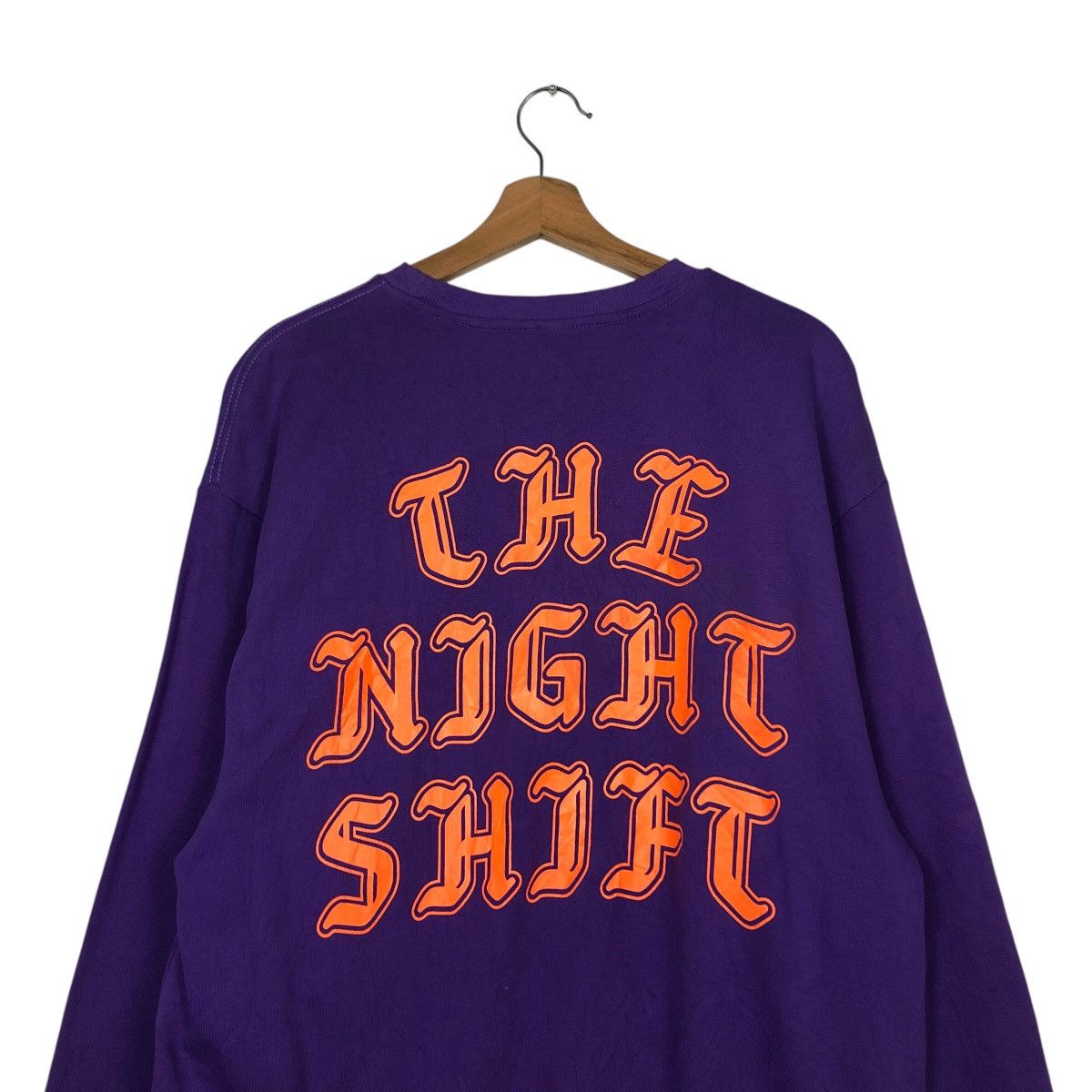 Japanese Brand 📌Vintage Sweatshirt The Night Shift Big Logo Issey Miyake Size US M / EU 48-50 / 2 - 10 Thumbnail