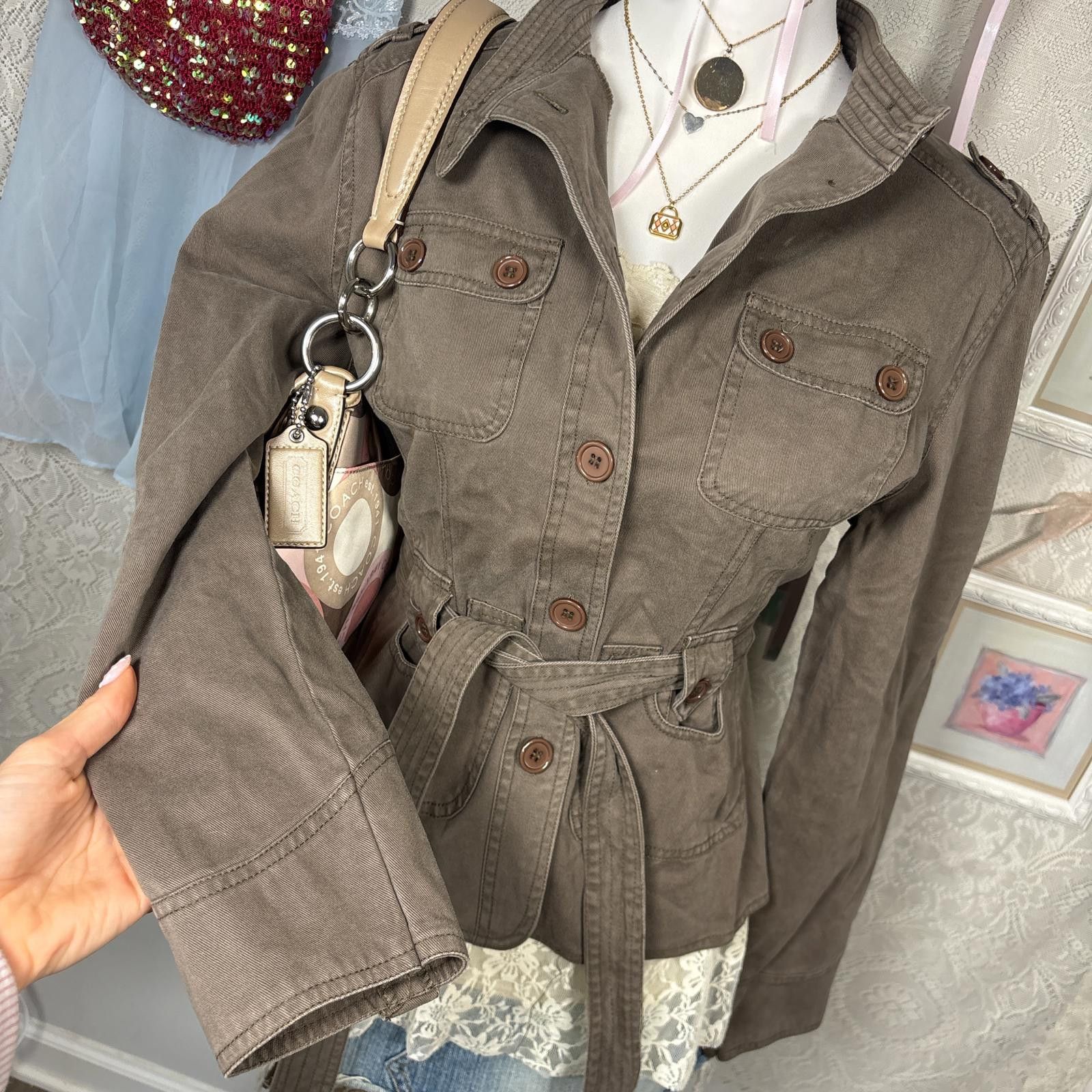 Other vintage tie up fitted jacket Size M / US 6-8 / IT 42-44 - 2 Thumbnail