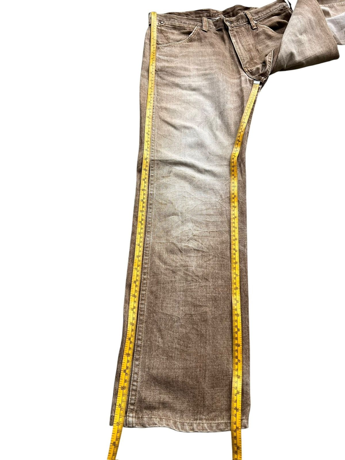 Wrangler Vintage 90s Wrangler Faded Brown Straight Denim Jeans 33x31 Size US 33 - 12 Thumbnail