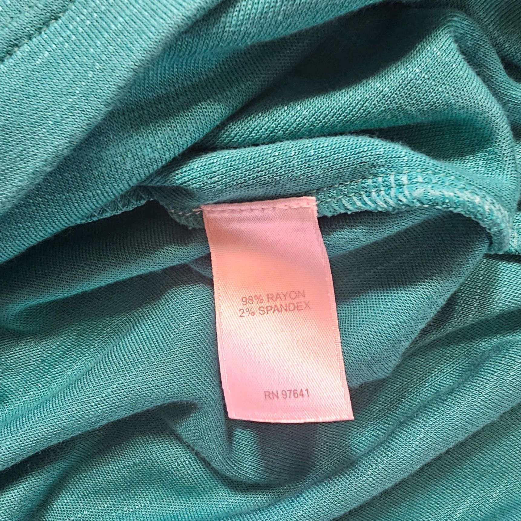 J. Jill J Jill Dress Womens Large Petite Green Stretch Short Sleeve Layered Casual Shirt Dress Size 36" / US 14 / IT 50 - 7 Thumbnail
