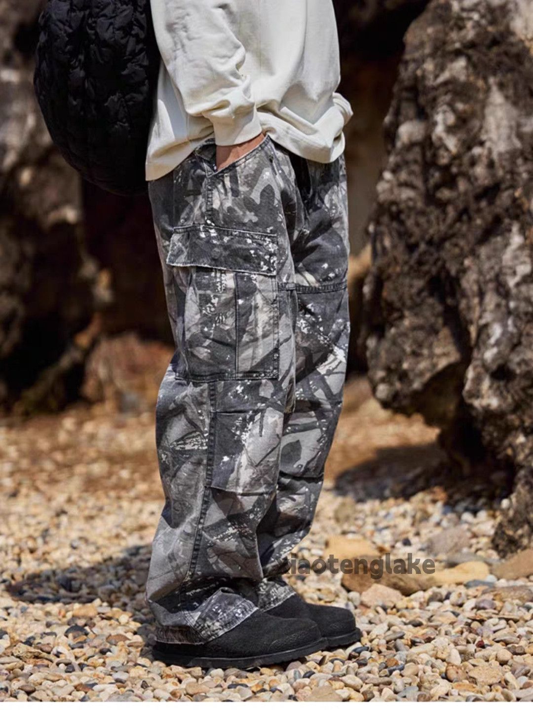 Designer × Japanese Brand × Vintage utility military loose baggy pattern camo cargo pants Size US 34 / EU 50 - 5 Thumbnail