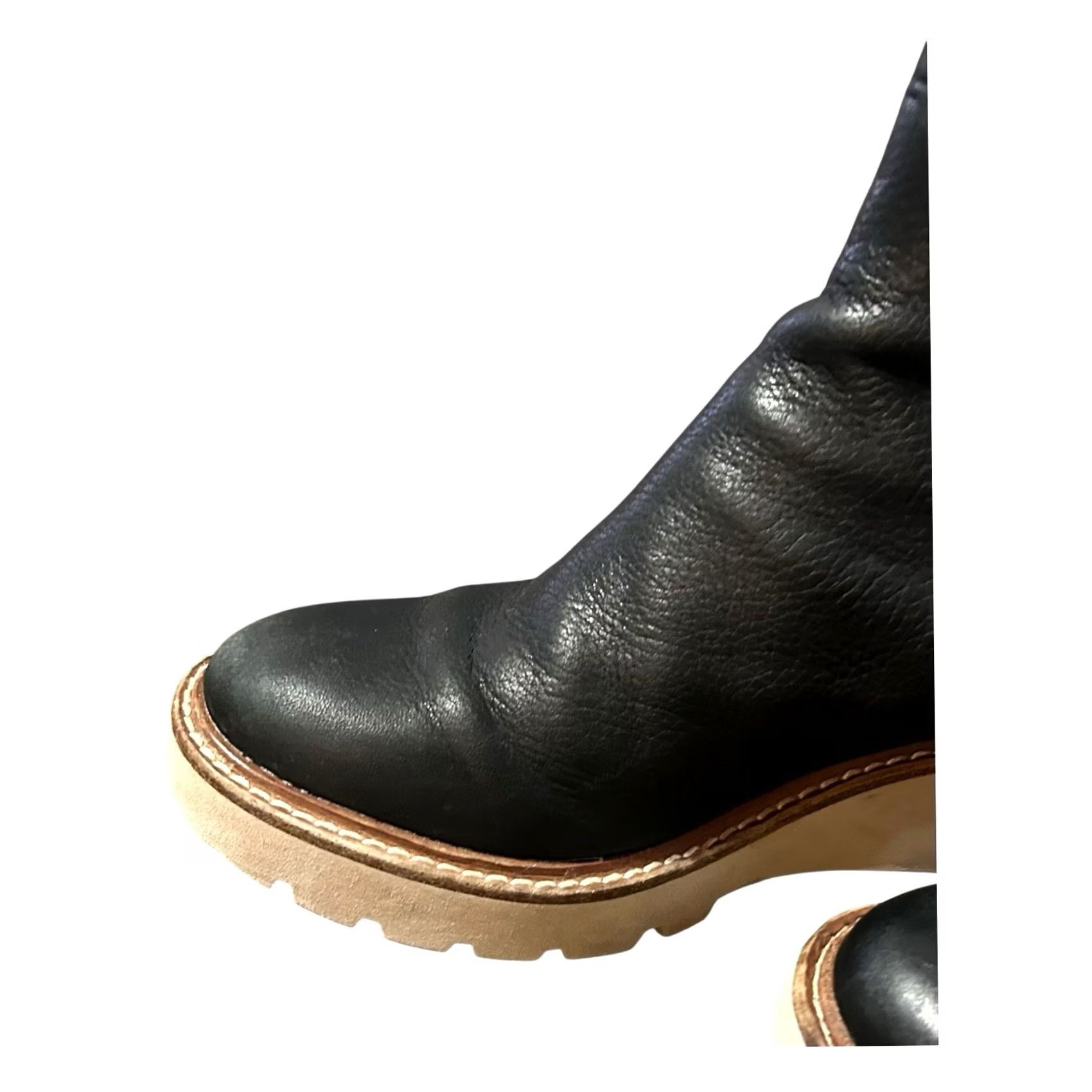 Dolce Vita DV By Dolce Vita Rielle Bootie Women's Black Leather Ankle Boots Size 6.5 Boots Size US 7 / IT 37 - 4 Thumbnail