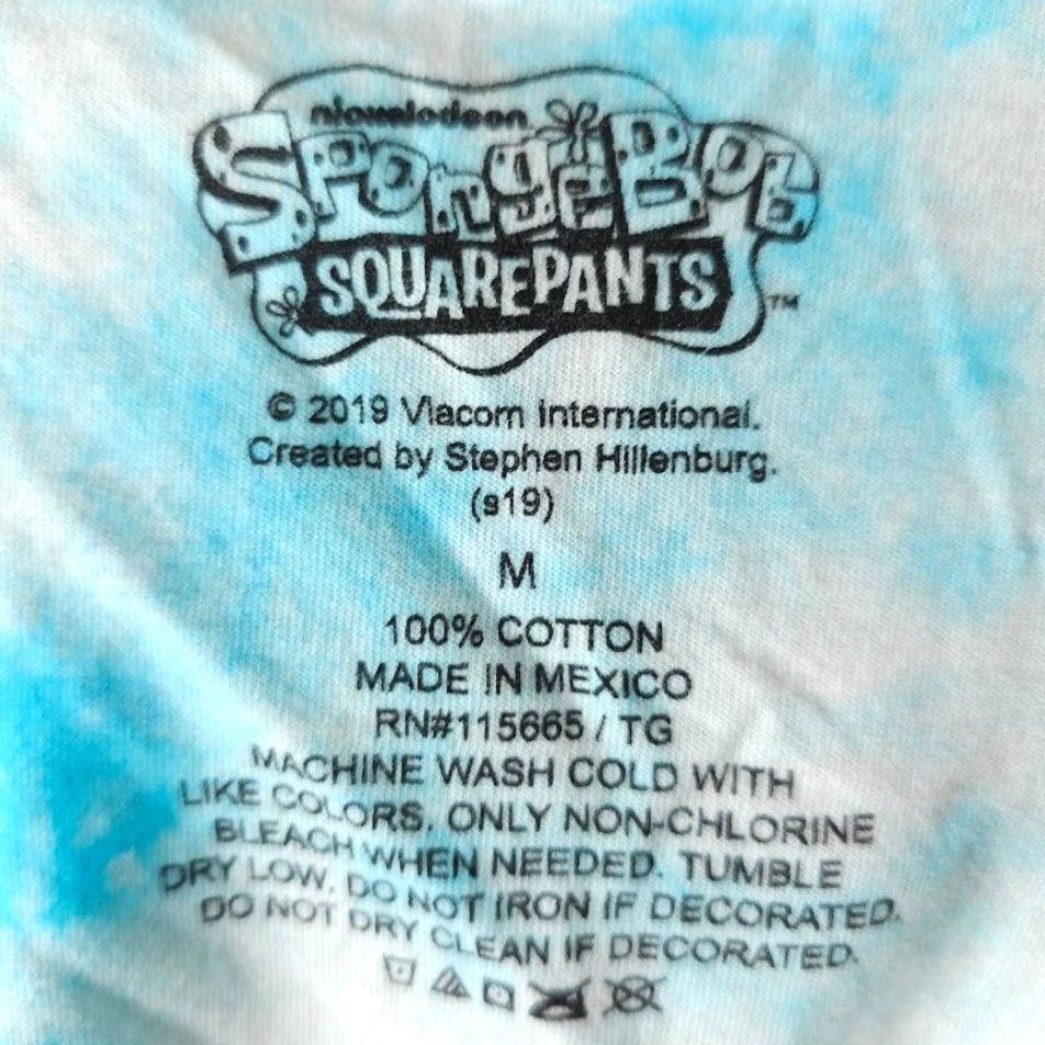 Vintage SpongeBob SquarePants Tank Top Mens Size Medium Blue Tie Dye Best Day Ever Shirt Size US M / EU 48-50 / 2 - 5 Thumbnail