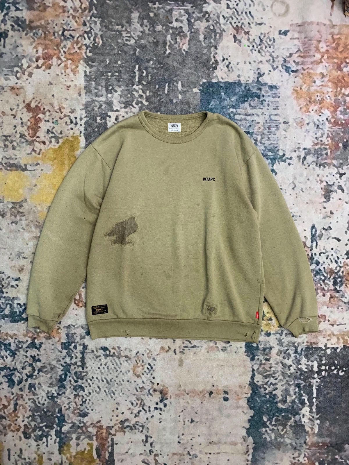 Wtaps RARE!! Only one 00s Wtaps Rework Crewneck Size US L / EU 52-54 / 3 - 1 Thumbnail