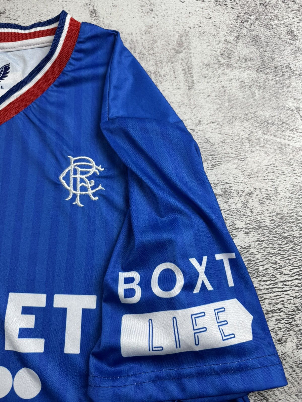 Castore Rangers Glasgow 2023/2024 Blue Home Castore Soccer Football T Shirt Jersey Kit Size US L / EU 52-54 / 3 - 6 Thumbnail
