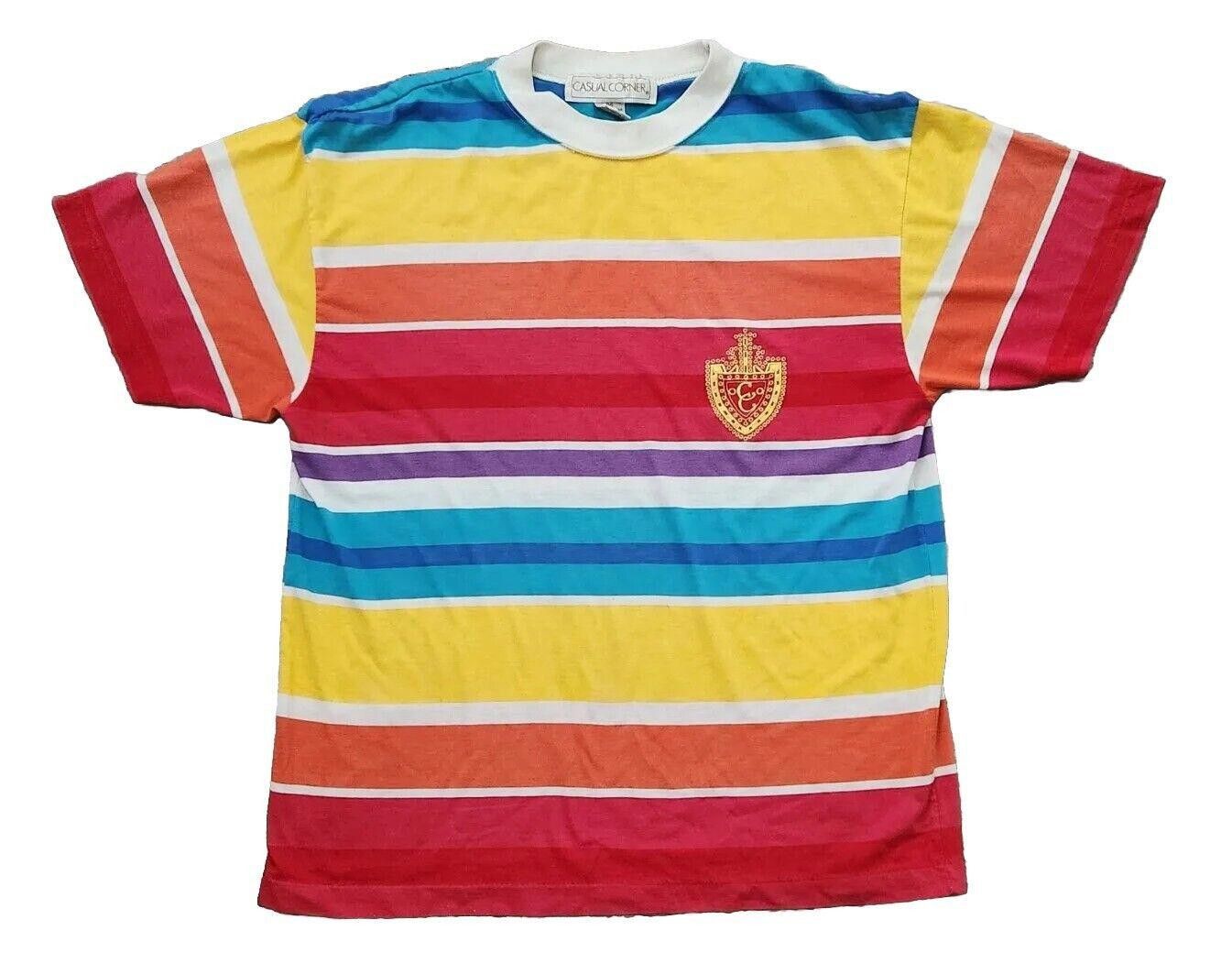 Designer Vintage Casual Corner Shirt Medium Crew Neck Embroidered Size M / US 6-8 / IT 42-44 - 1 Thumbnail