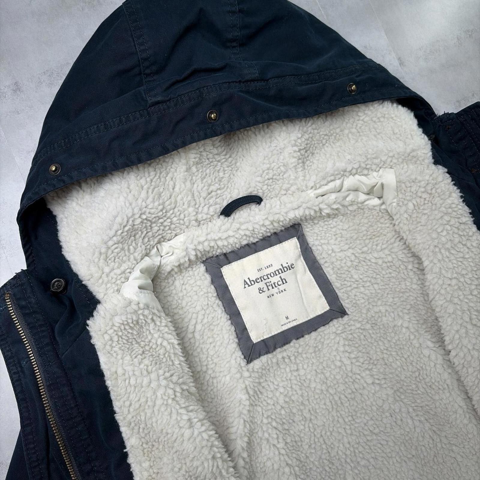 Abercrombie & Fitch Y2K Abercrombie & Fitch Grunge Sherpa Lined Parka Jacket Size M / US 6-8 / IT 42-44 - 6 Thumbnail