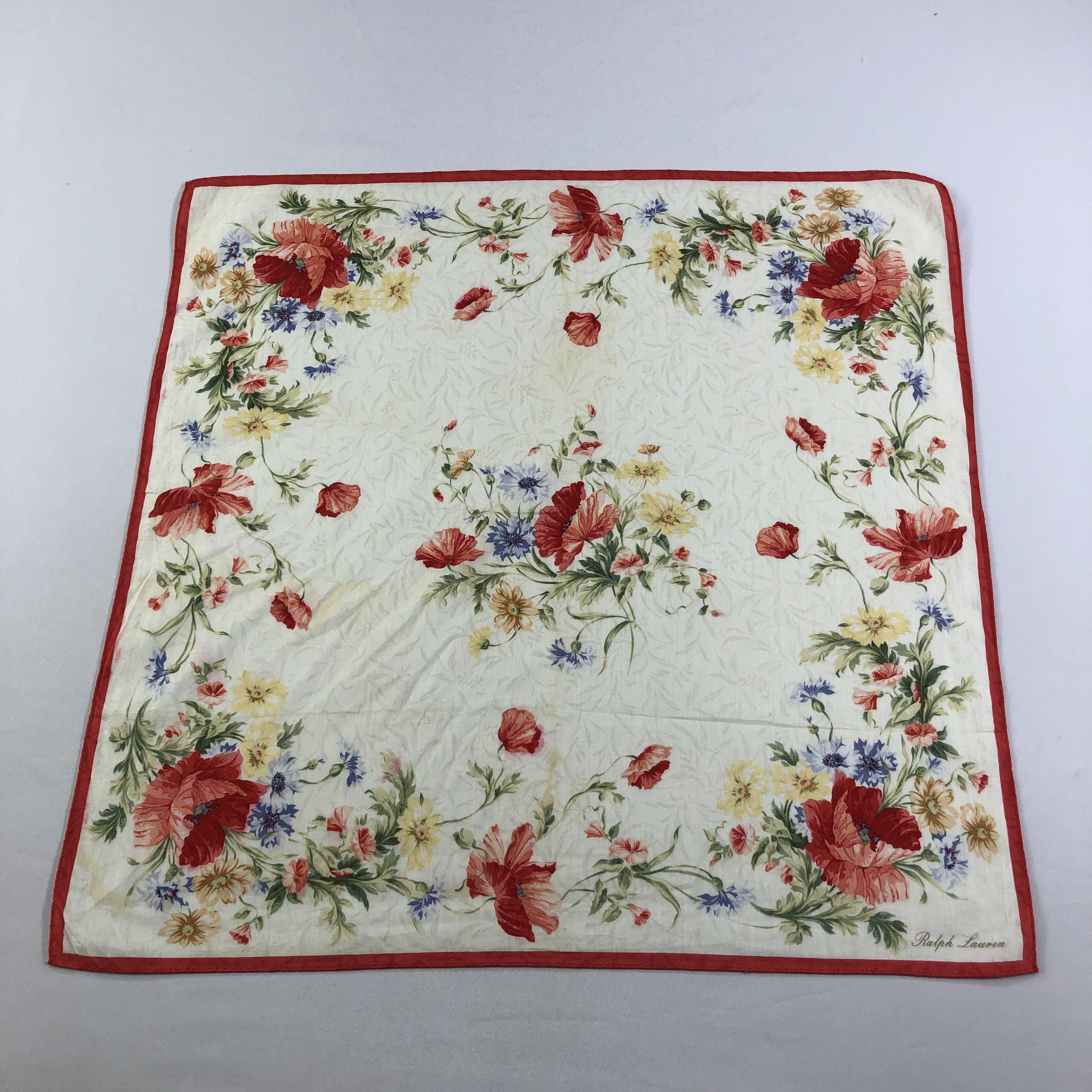 Ralph Lauren Ralph Lauren Floral Handkerchief Neckerchief Bandana H1914 Size ONE SIZE - 2 Thumbnail