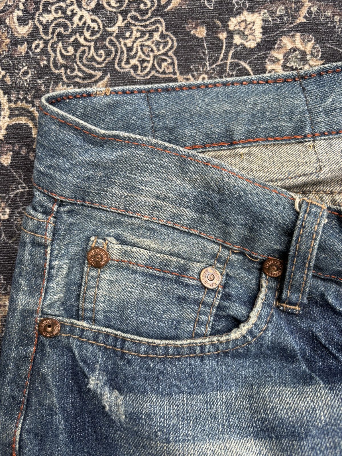 Ed Hardy Ed Hardy By Christian Audigier Embroidery Denim Pants Size US 34 / EU 50 - 4 Thumbnail