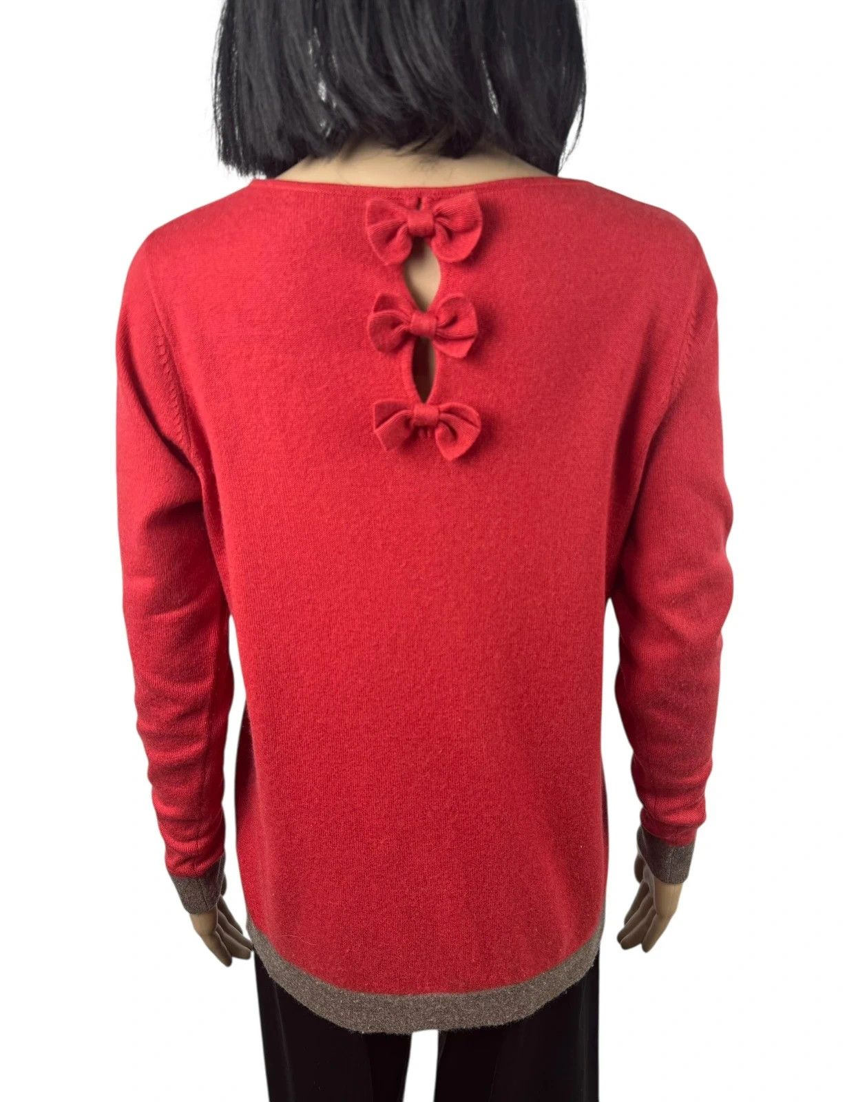 Johnstons Of Elgin Johnstons Of Elgin Silk Cashmere Jumper Bow Decor size M Size M / US 6-8 / IT 42-44 - 3 Thumbnail