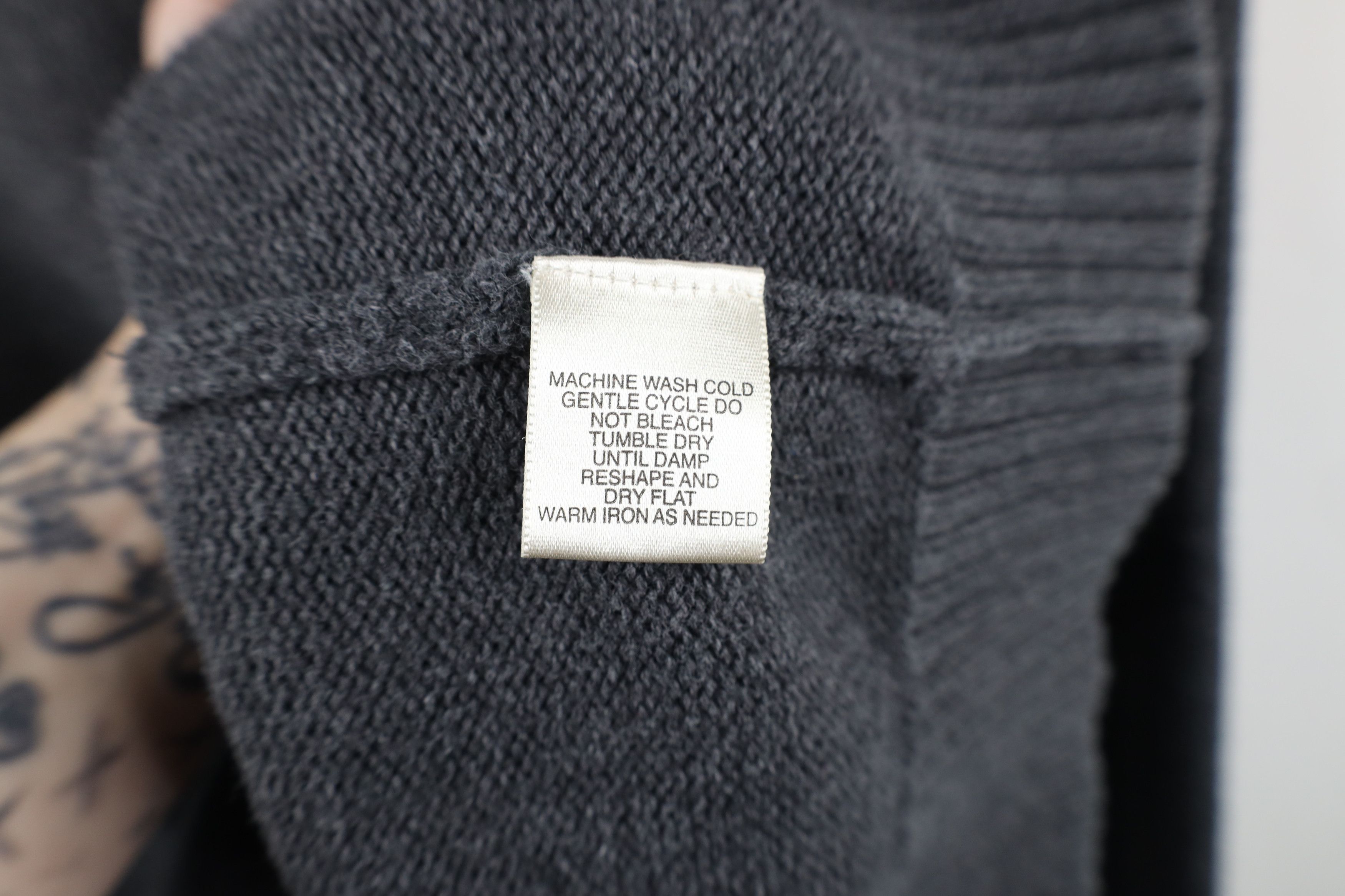 Vintage Vintage 90s Streetwear Blank Knit Crewneck Sweater Dark Gray Size US XL / EU 56 / 4 - 6 Thumbnail