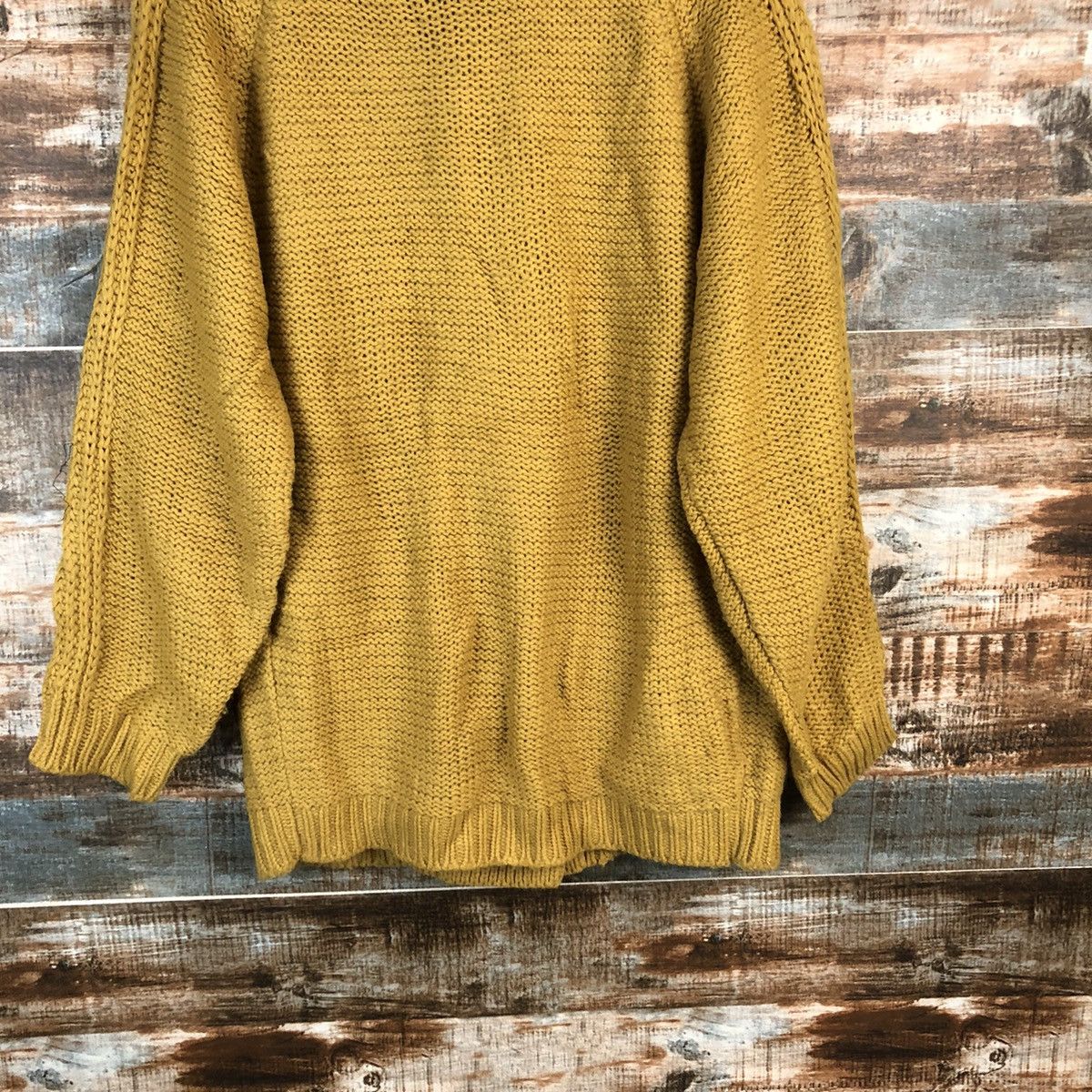 Vintage DL Japanese Brand Yellow Cardigan Knitwear #C606 Size US L / EU 52-54 / 3 - 11 Thumbnail