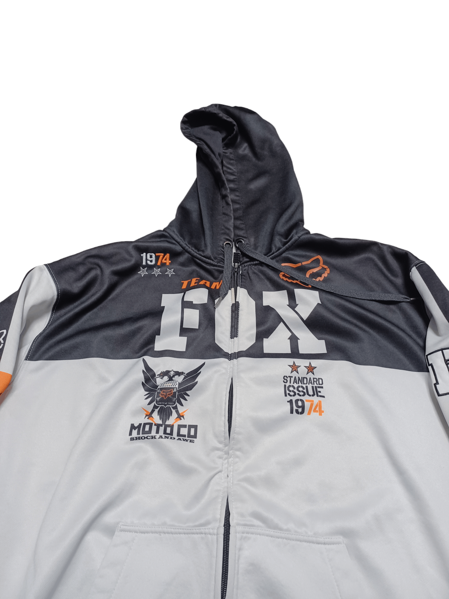 Fox Racing FOX RACING BIGLOGO EMBROIDERED ZIP HOODIE LIGHT JACKET Size US XXL / EU 58 / 5 - 3 Thumbnail