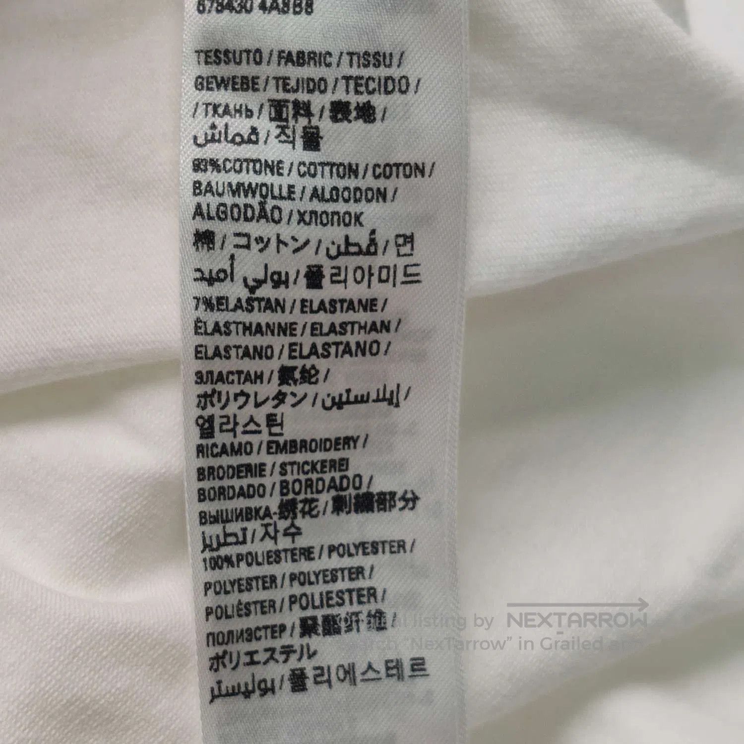 Balenciaga Balenciaga White Cotton Logo T. Size US S / EU 44-46 / 1 - 8 Thumbnail