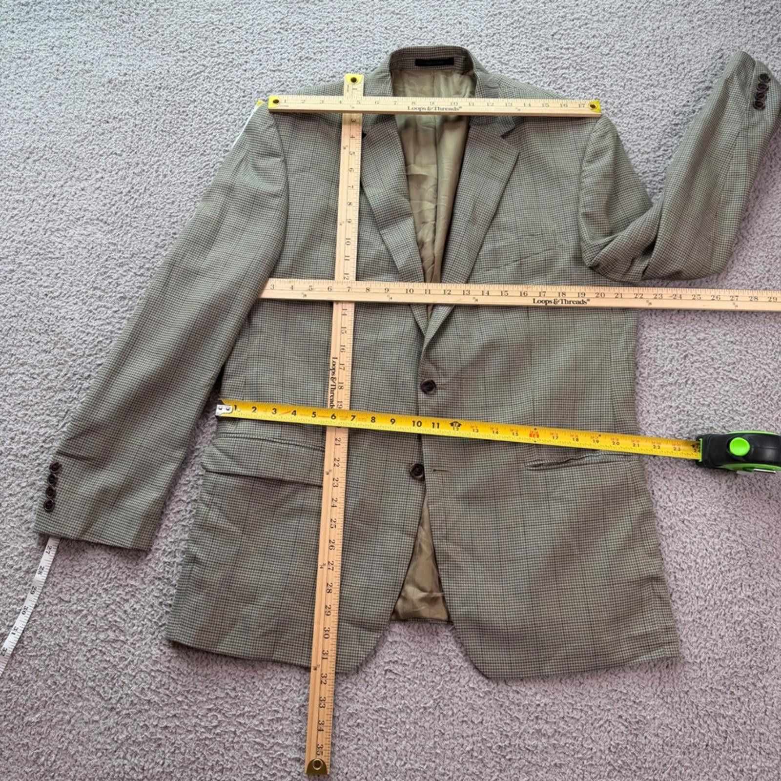 Lauren Ralph Lauren Lauren Ralph Lauren Silk Wool Blazer 42R Two Button Sport Size 42R - 3 Thumbnail