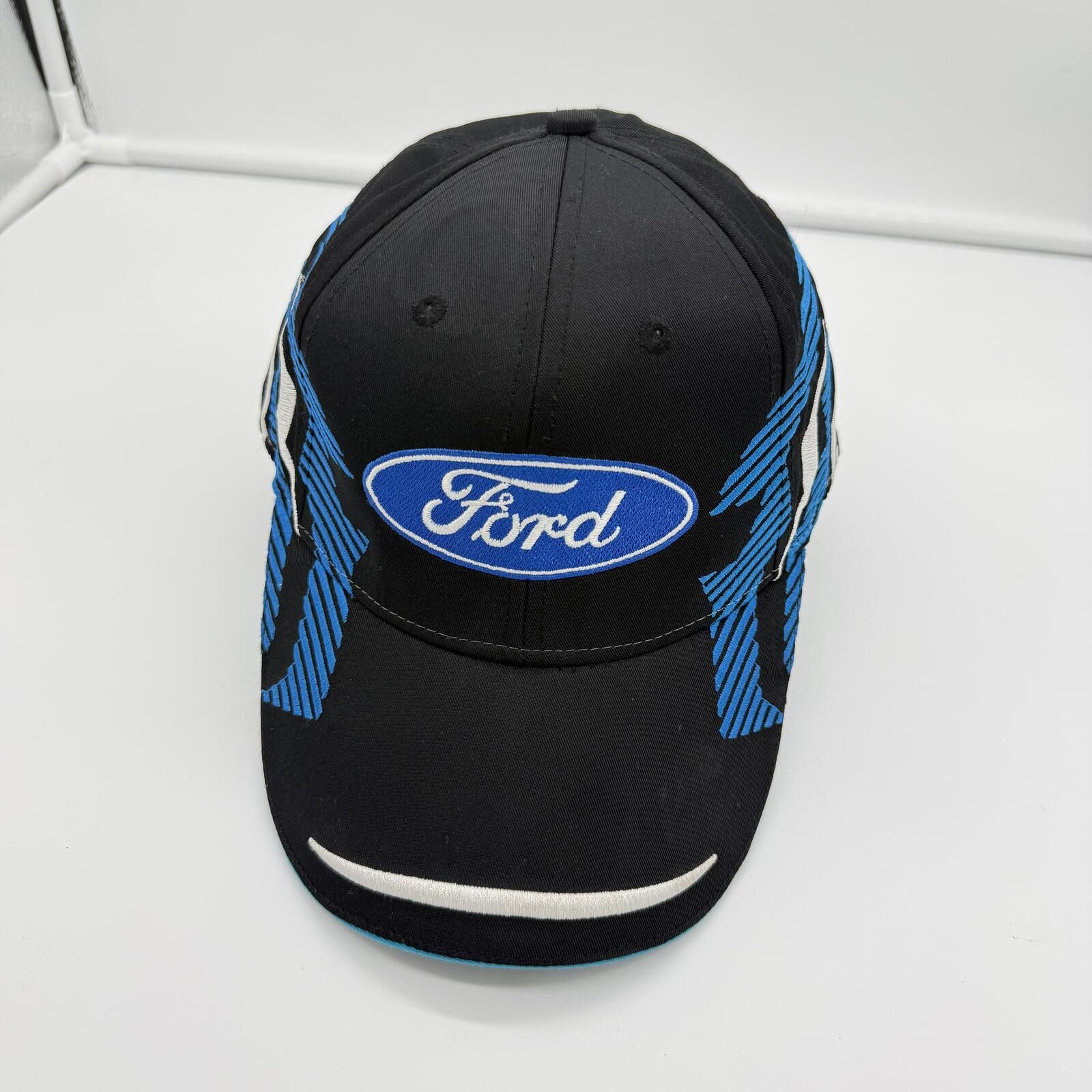 Other Y2K Ford Racing Hat Fast Eddie Adjustable Black Blue Size ONE SIZE - 8 Thumbnail