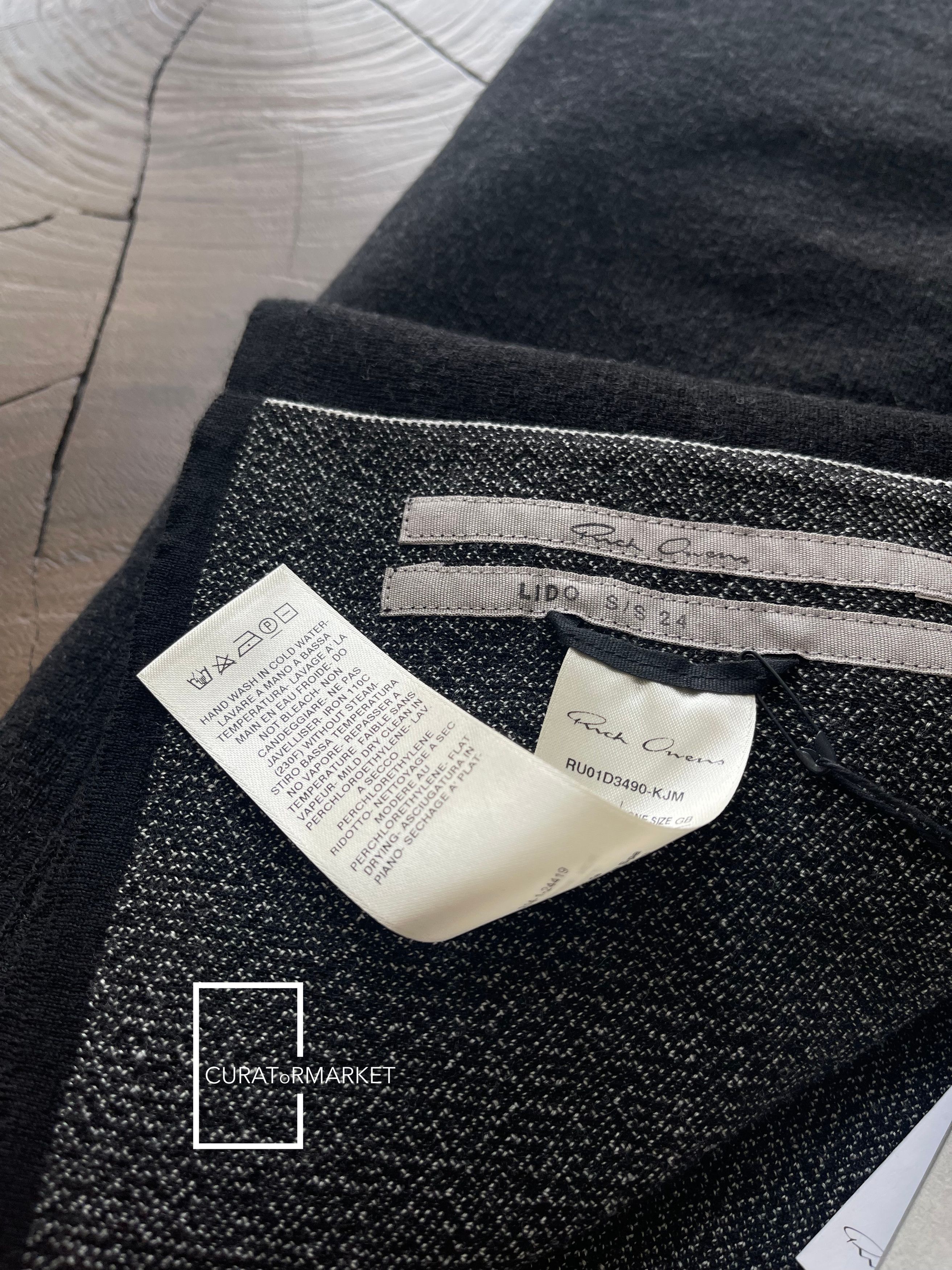 Rick Owens RARE Wool OWENSCORP SUBHUMAN Blanket Mega Scarf SS24 Lido Size ONE SIZE - 4 Thumbnail