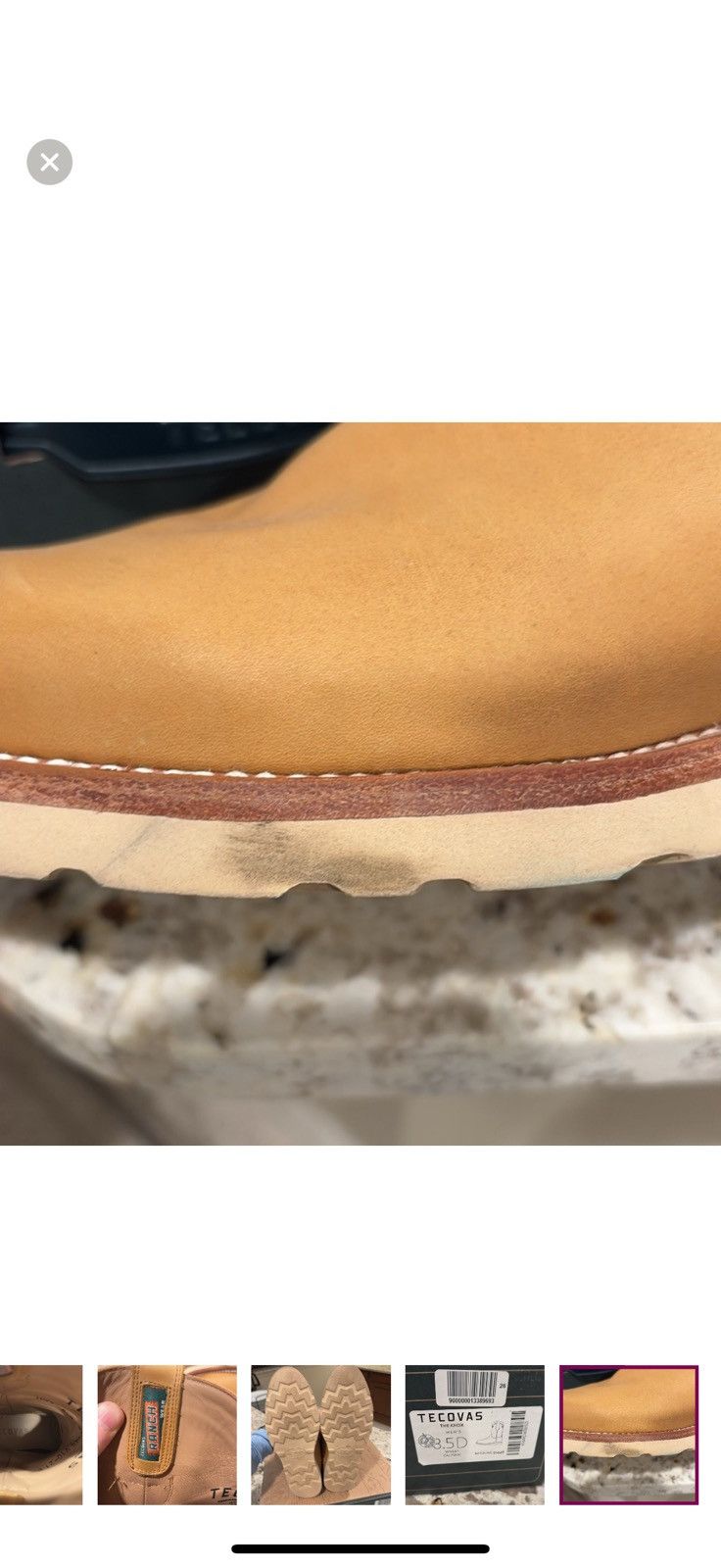 Tecovas Tecovas Knox wheat pull on roper work boot Size US 8.5 / EU 41-42 - 11 Thumbnail