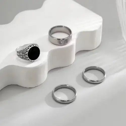 Other 4 Pieces/ Set- Punk Theme Ring Size ONE SIZE - 4 Thumbnail