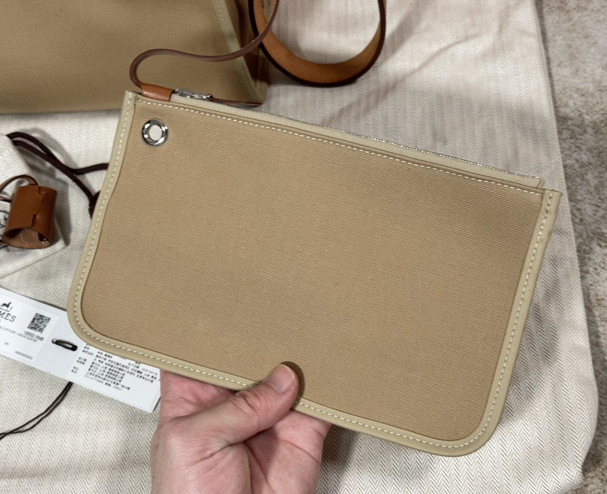 Hermes Hermes Herbag 31 Bag（Brown/cream） Size ONE SIZE - 6 Thumbnail