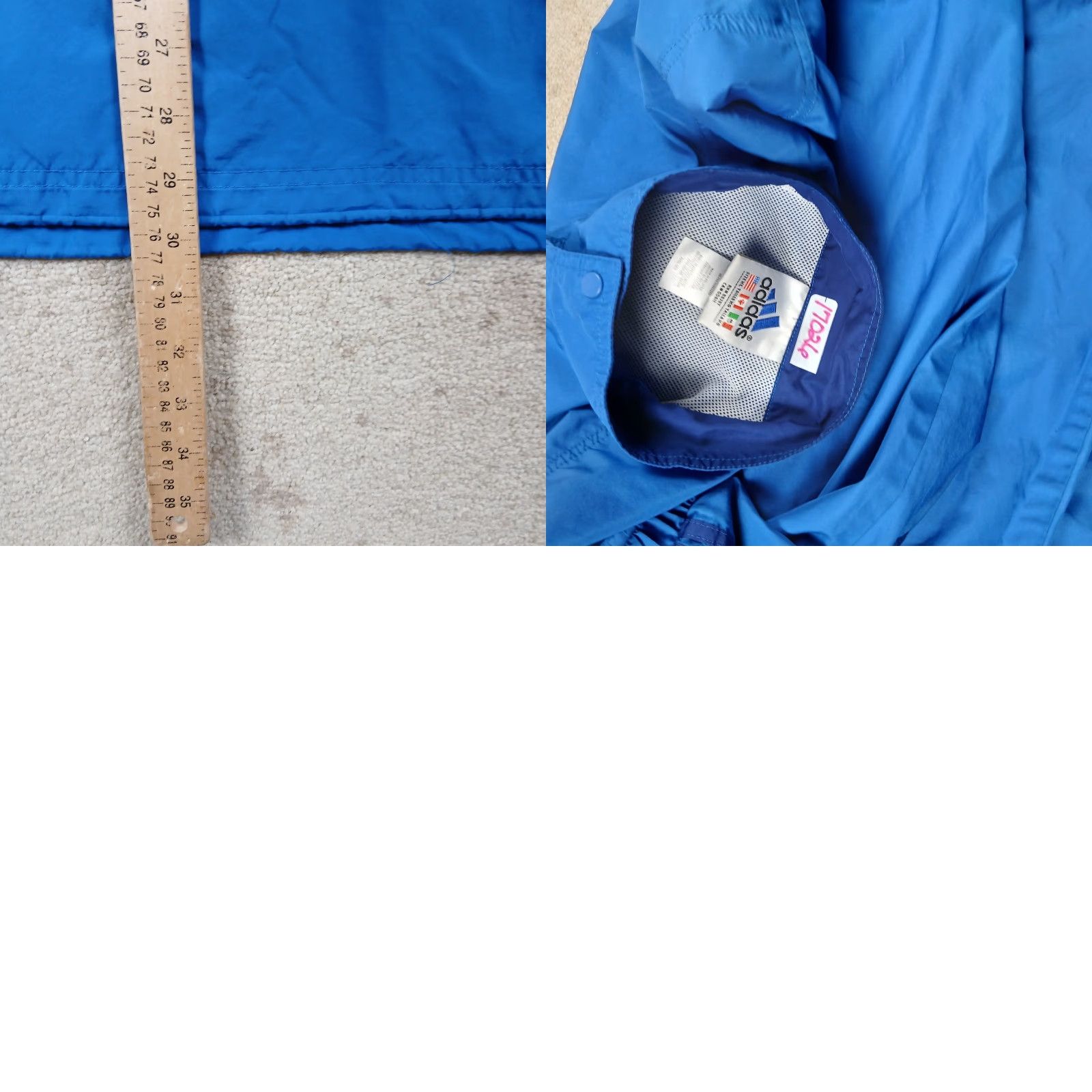 Adidas VINTAGE adidas Anorak Windbreaker Jacket Mens XL Blue Y2K Three Stripes Size US XL / EU 56 / 4 - 9 Thumbnail