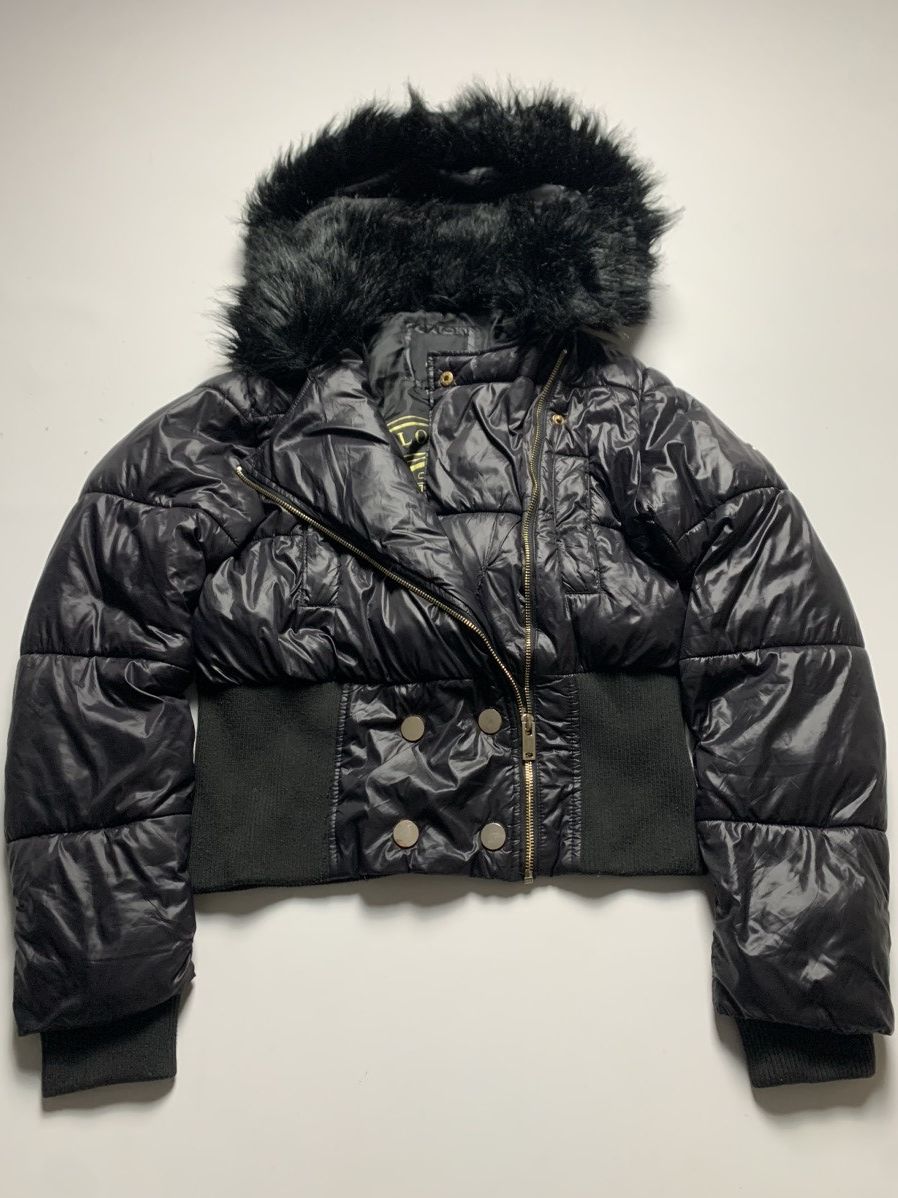 If Six Was Nine × Le Grande Bleu (L.G.B.) × Vintage AVANT GARDE CROPPED FAUX FUR PUFFER JACKET JAPANESE STYLE Size M / US 6-8 / IT 42-44 - 1 Thumbnail