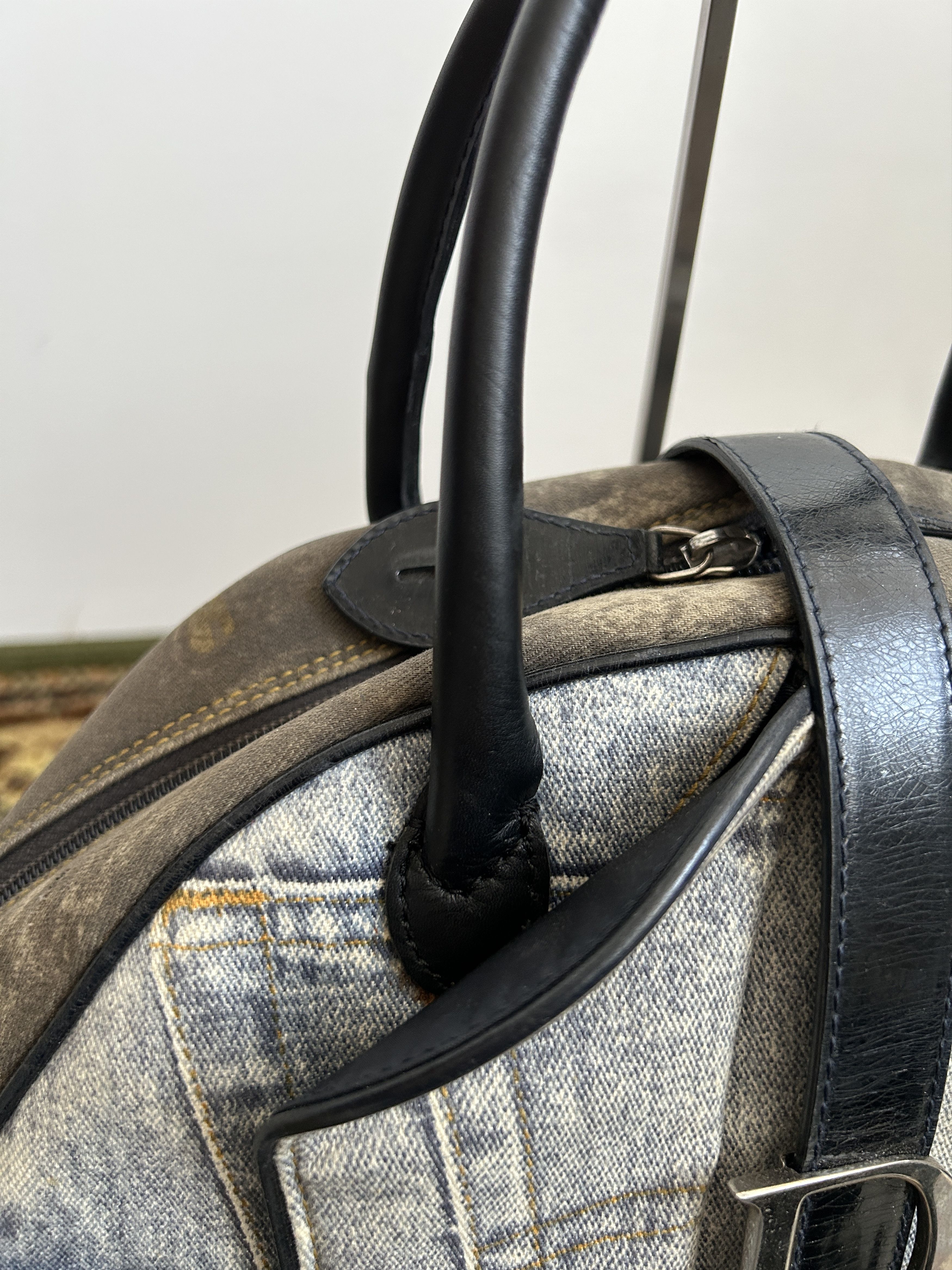 Dior y2k Dior by John Galliano double saddle denim bowling bag Size ONE SIZE - 8 Thumbnail