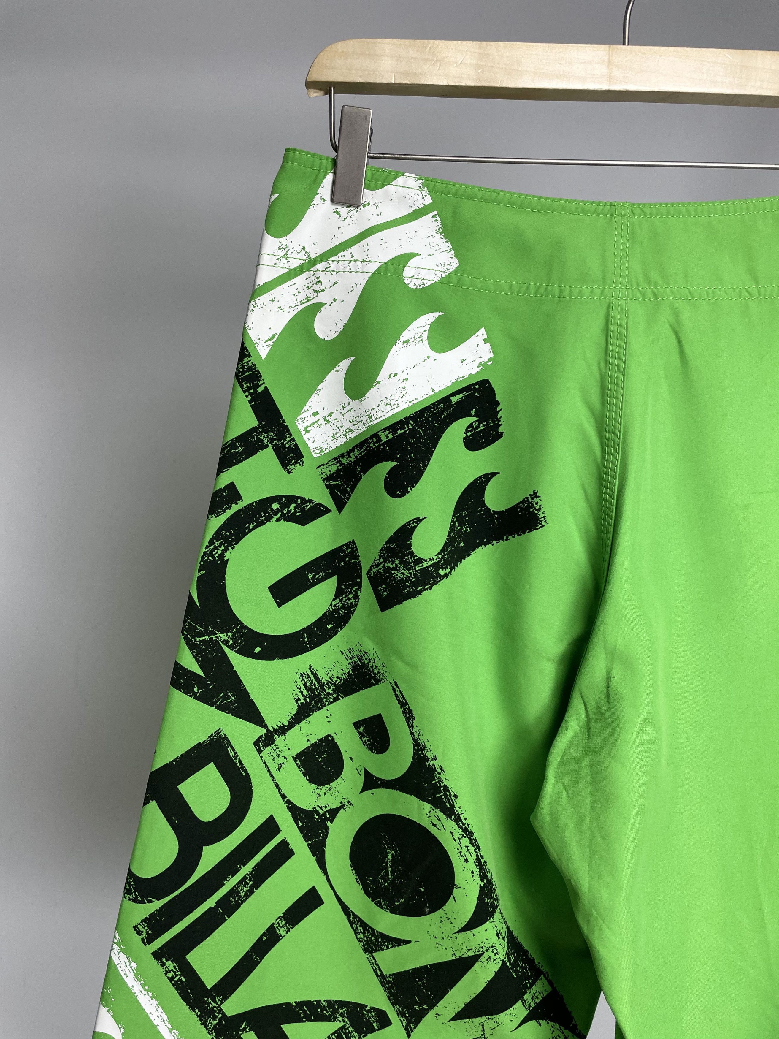 Billabong Billabong Vintage Green Full Printed Surfing Shorts Size US 30 / EU 46 - 9 Thumbnail