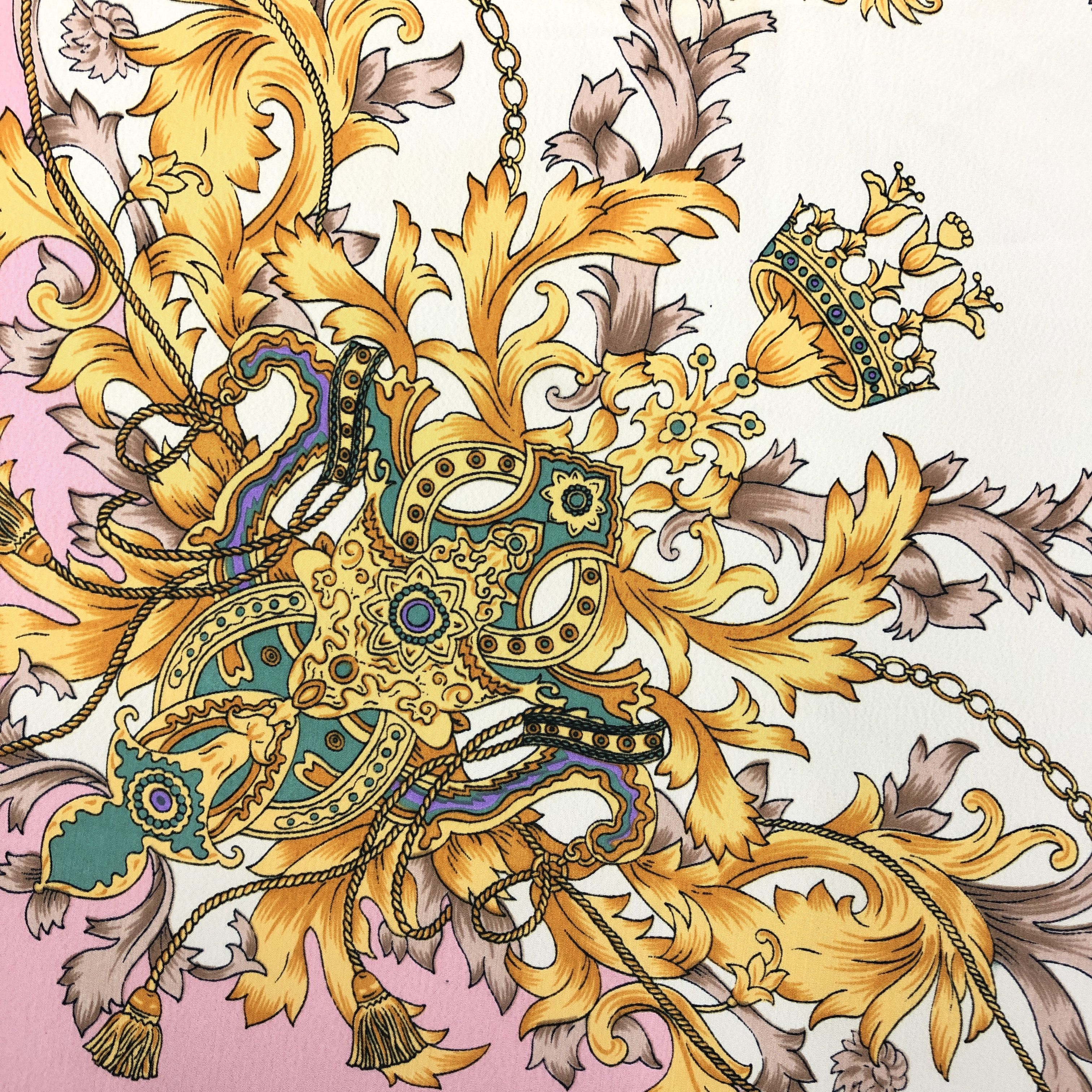 Other Vintage Luxury SILK Scarf Twill Stole Wraps Scarves Size ONE SIZE - 9 Thumbnail