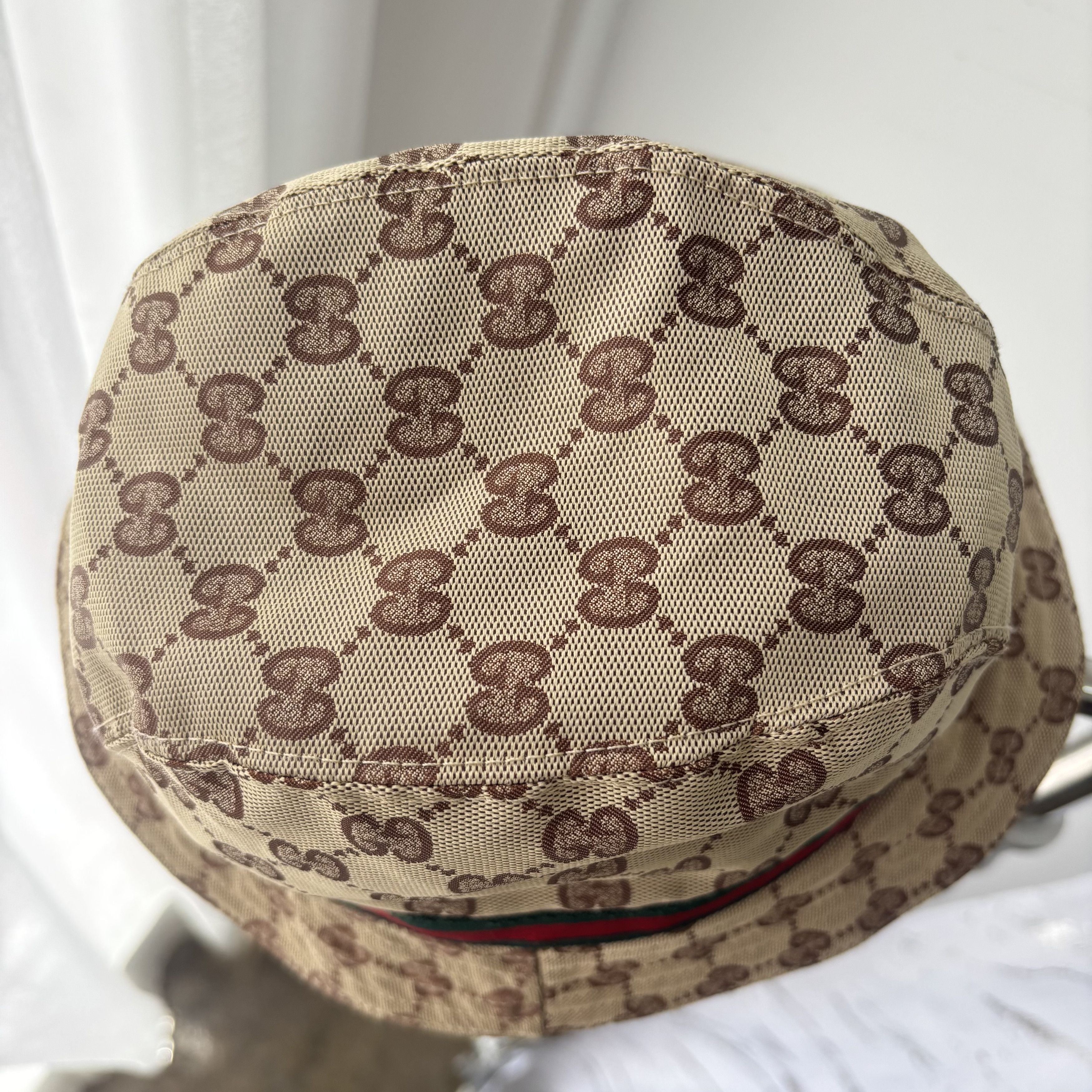 Gucci Gucci Beige GG Monogram Canvas Bucket Hat Size ONE SIZE - 6 Thumbnail
