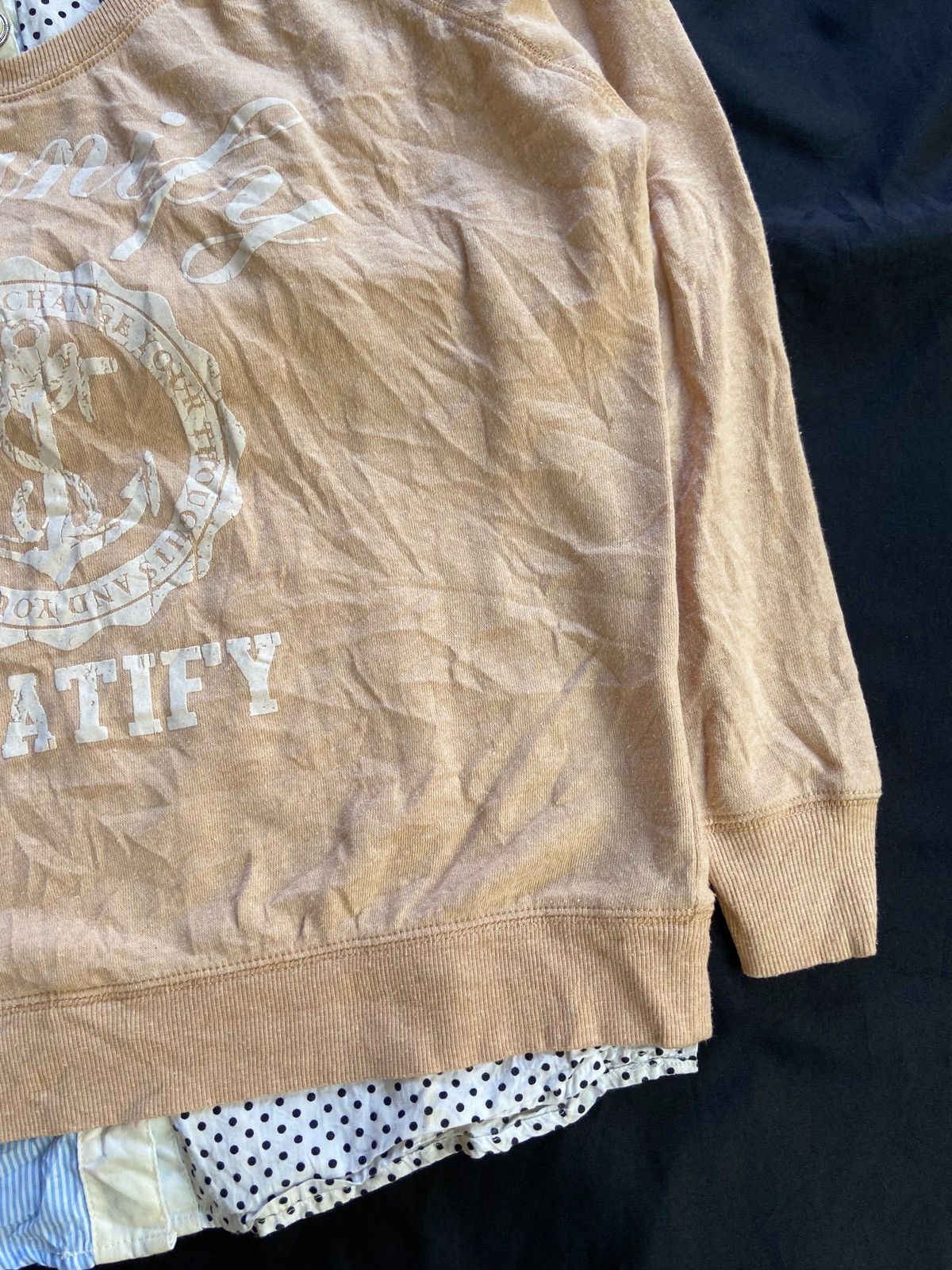 Japanese Brand DOUBLE LAYER DIGNIFY GRAIFIY SWEATSHIRT BUTTON UP SHIRT Size US M / EU 48-50 / 2 - 3 Thumbnail