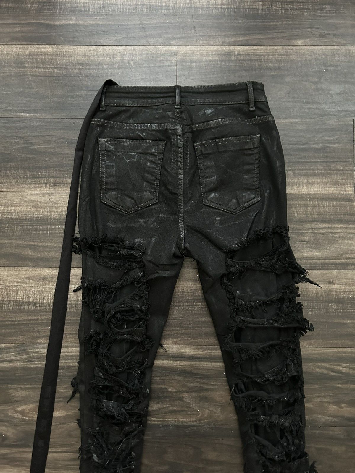 Rick Owens Drkshdw RICK OWENS DRKSHDW Slashed Detroit Cut Jeans Size US 27 - 7 Thumbnail