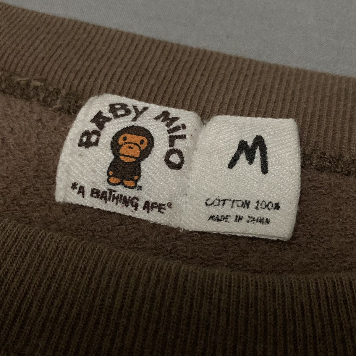 Bape × Vintage Vtg Baby Milo A Bathing Ape TShirt Brown Size US M / EU 48-50 / 2 - 6 Thumbnail