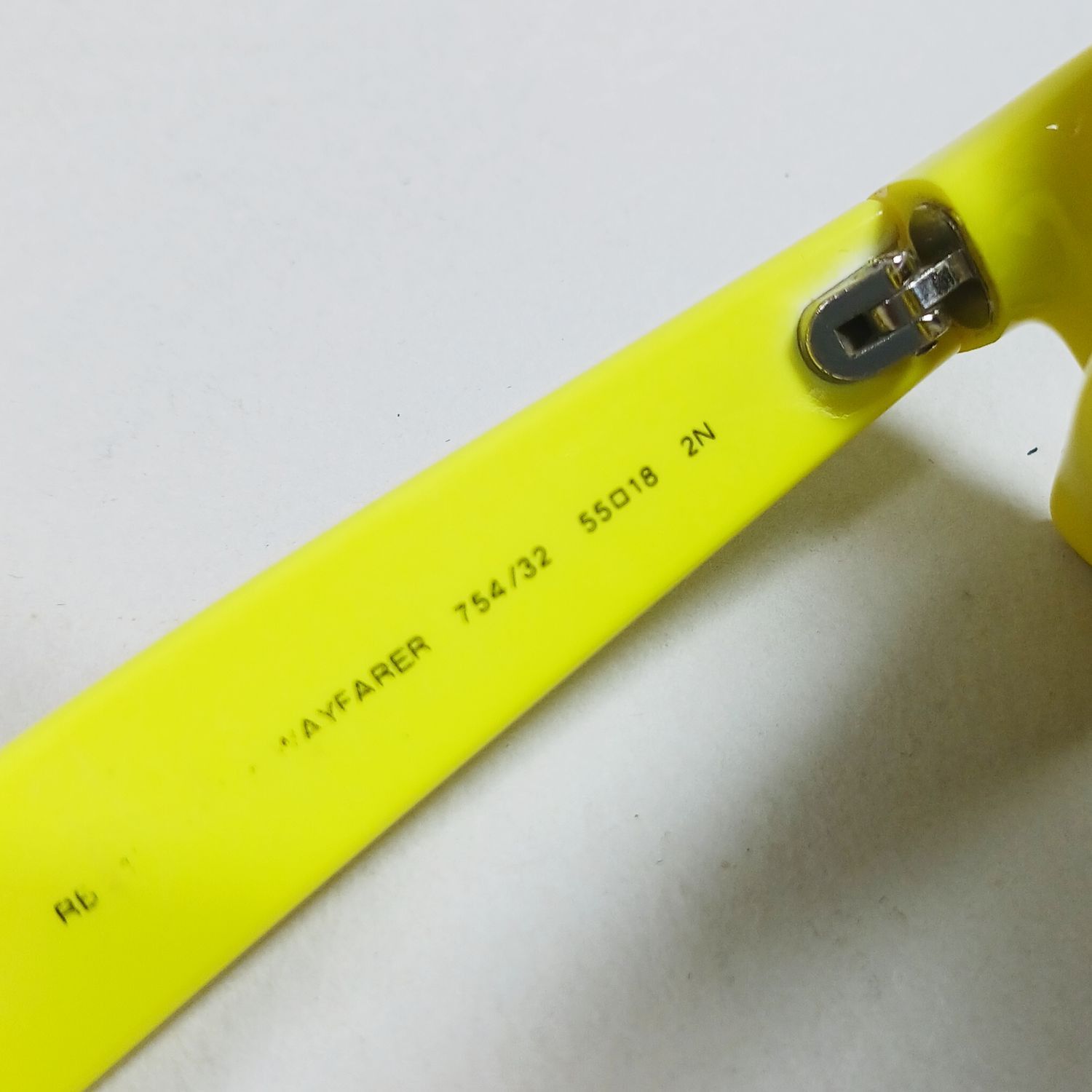 RayBan Ray Ban RB2132 Neon Yellow New Wayfarer Unisex Sunglasses Size ONE SIZE - 10 Thumbnail