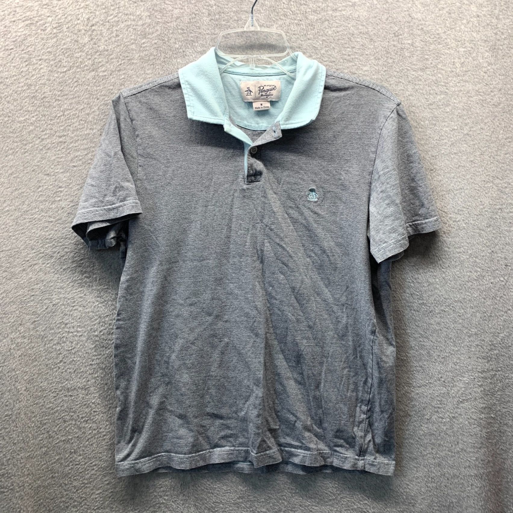Original Penguin Original Penguin Polo Shirt Womens Medium Blue Polo Womens Medium Blue Logo 90s Casual Womens Original Penguin Polo Shirt Size M / US 6-8 / IT 42-44 - 2 Thumbnail