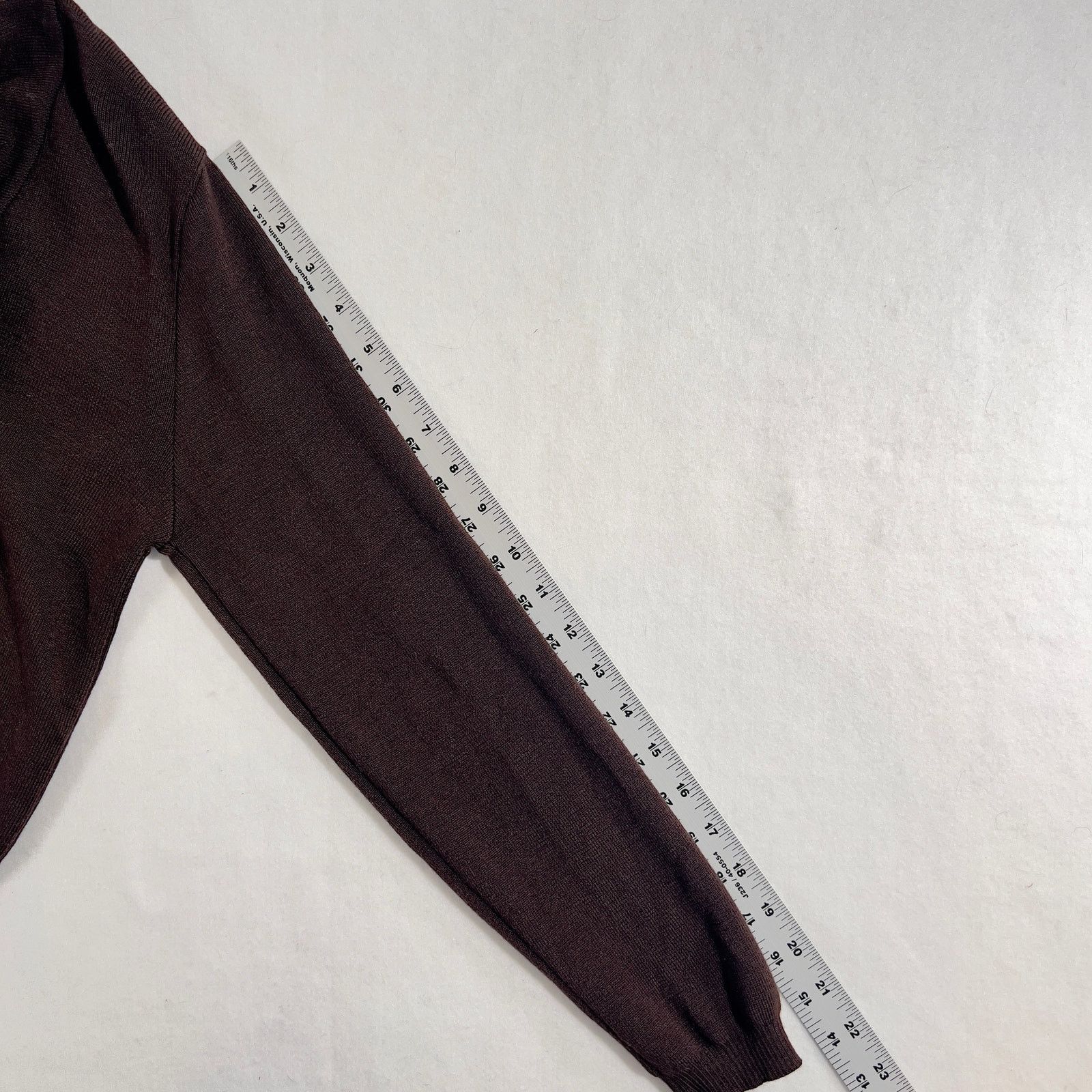 Nordstrom Shawl Collar Sweater Nordstrom Savvy Extra Fine Merlino Wool Size M / US 6-8 / IT 42-44 - 9 Thumbnail