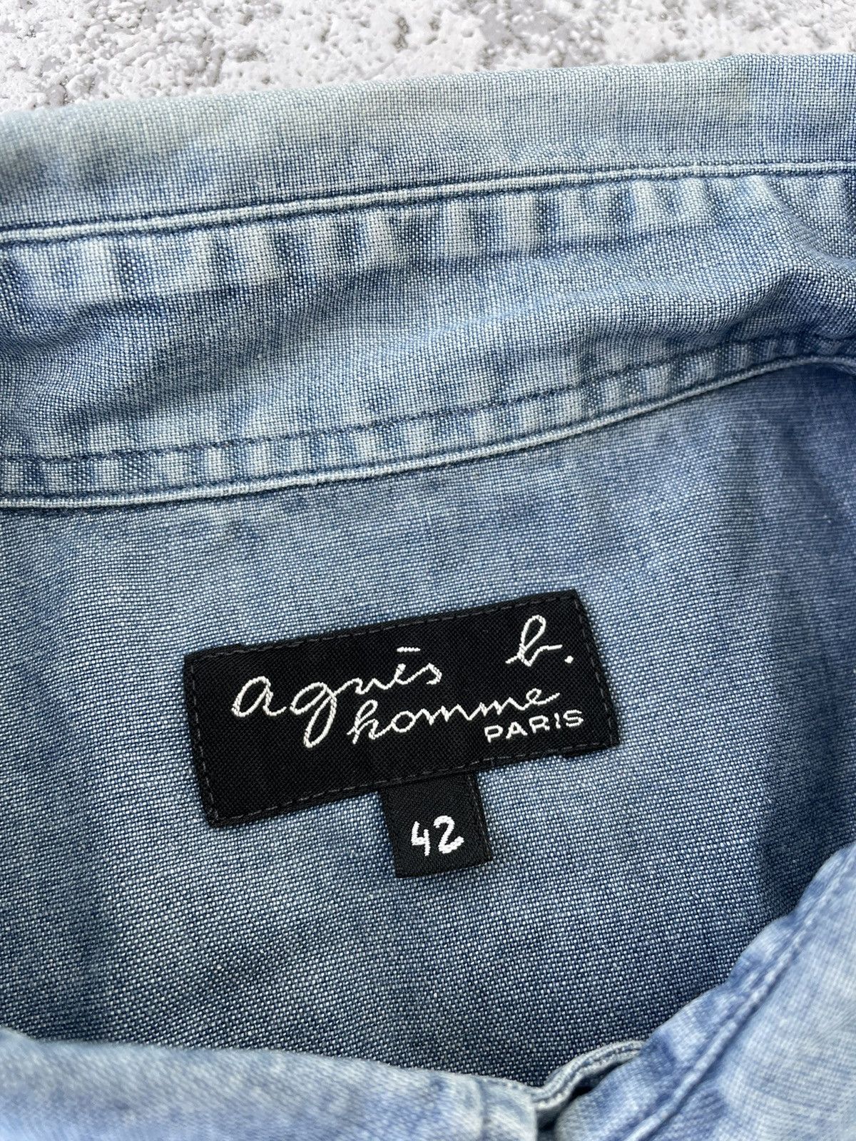 Vintage Agnes B. Homme Paris Denim Shirt