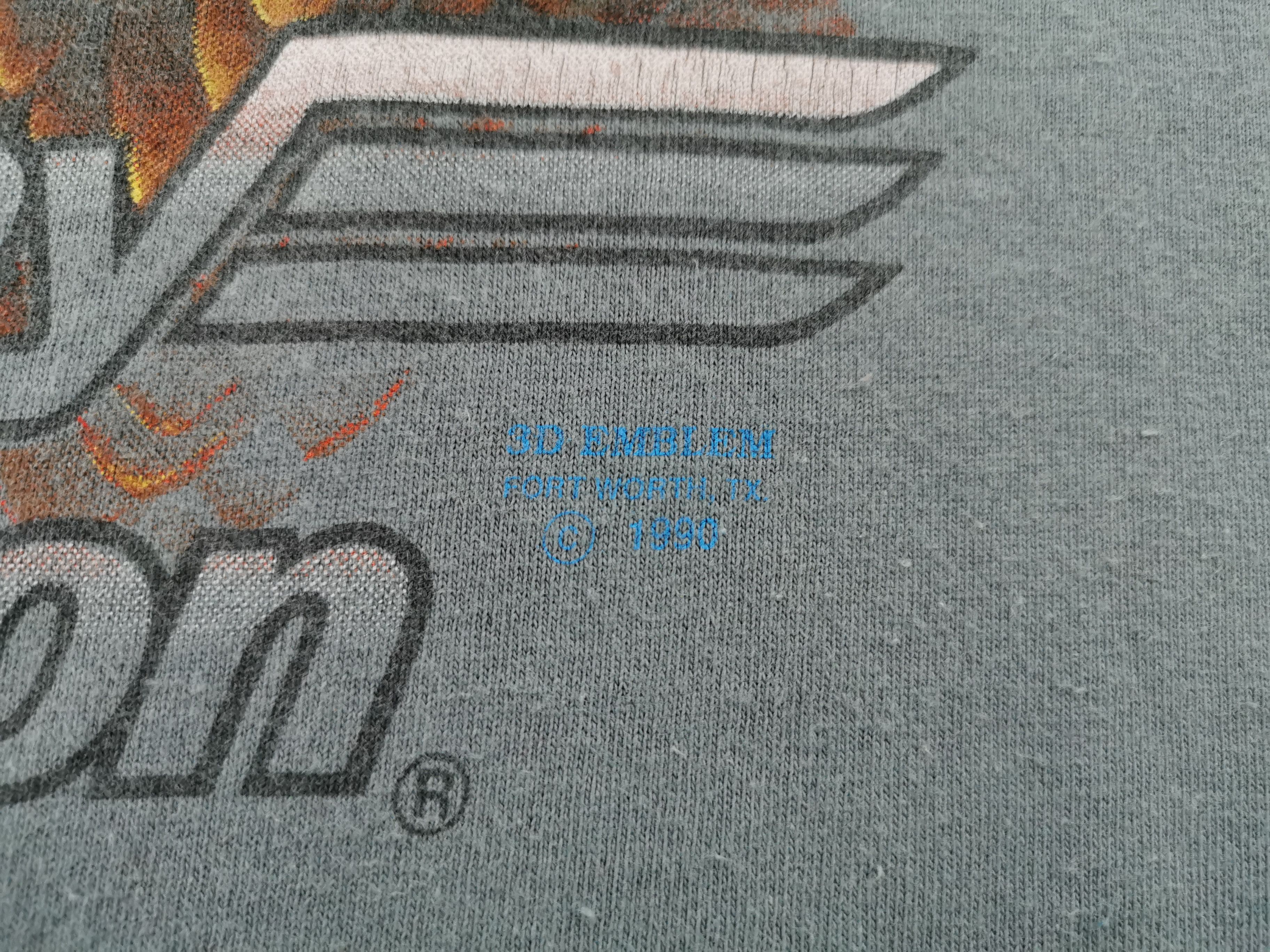 Harley Davidson Distressed Vintage 90s Harley Davidson Eagle Made In USA Tee Size US L / EU 52-54 / 3 - 5 Thumbnail