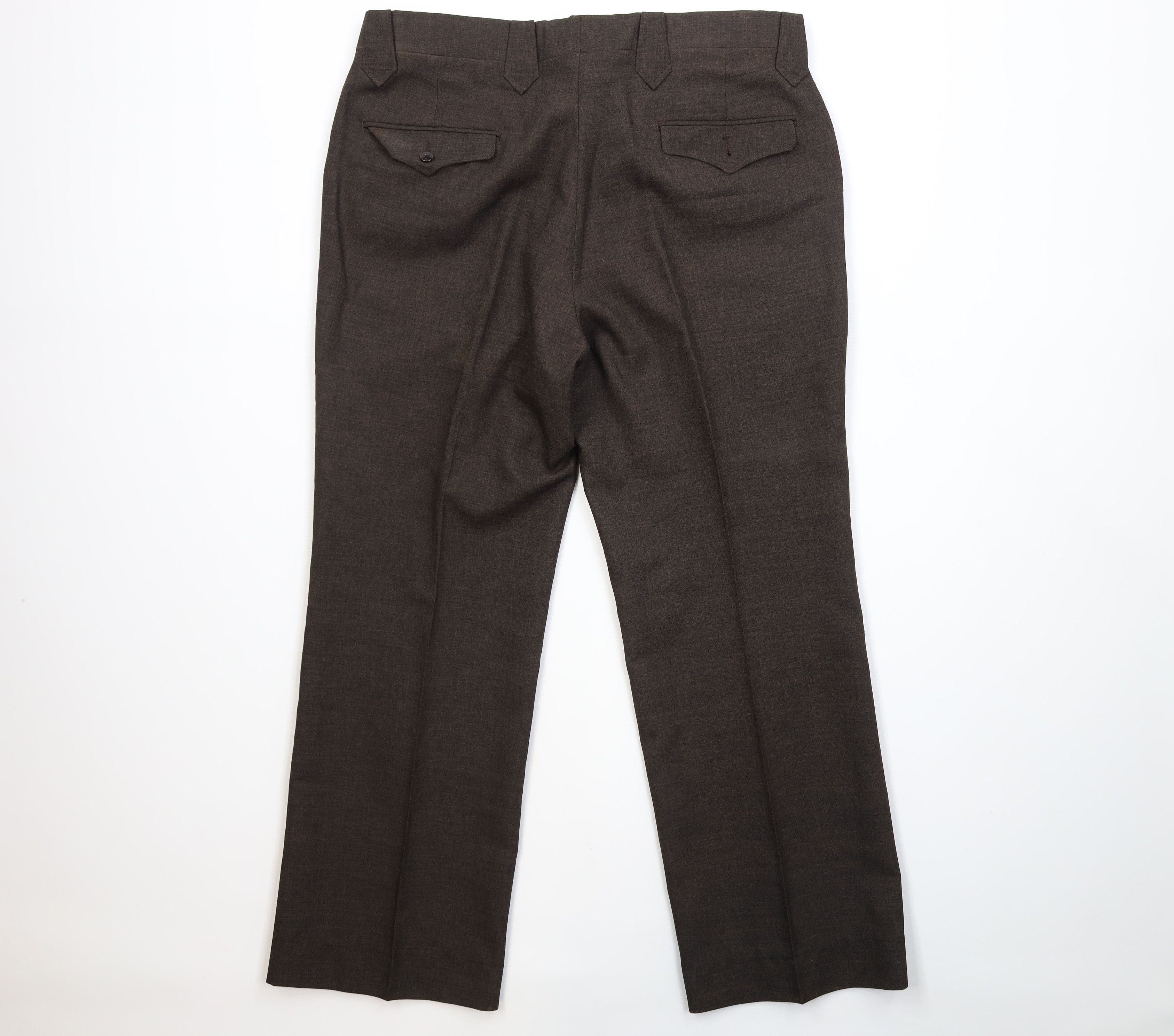 Vintage Vintage 70s Streetwear Flared Wide Leg Chino Pants Brown USA Size US 36 / EU 52 - 9 Thumbnail